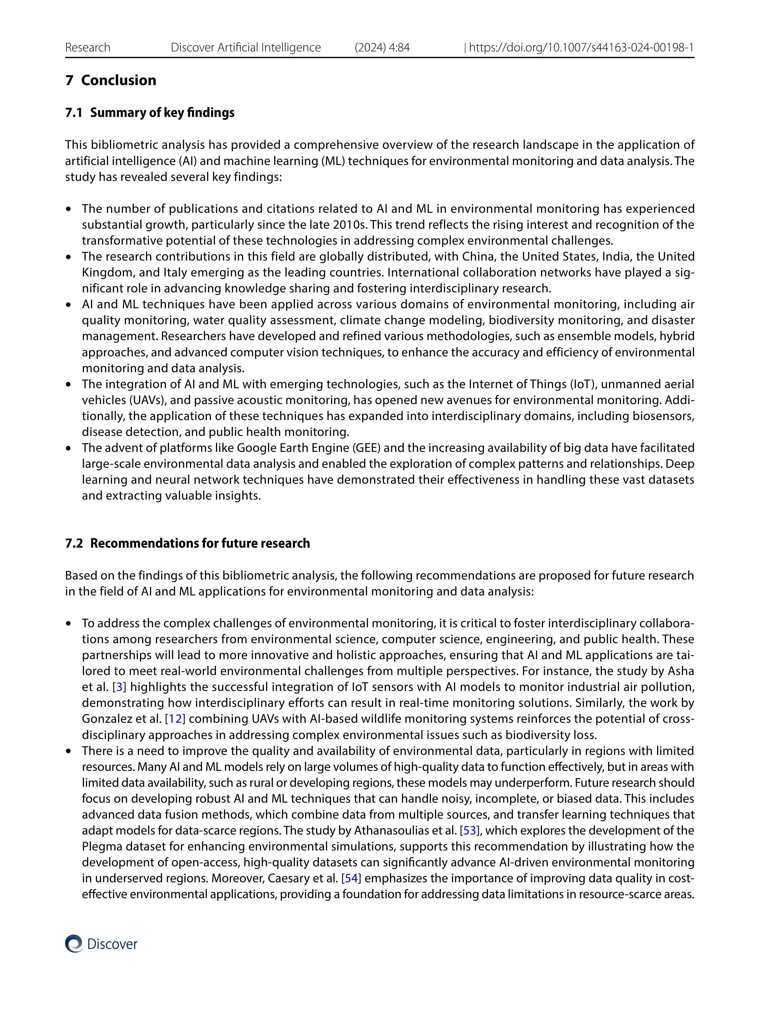 Artiﬁcial intelligence Applications in Environmental Monitoring — page 22