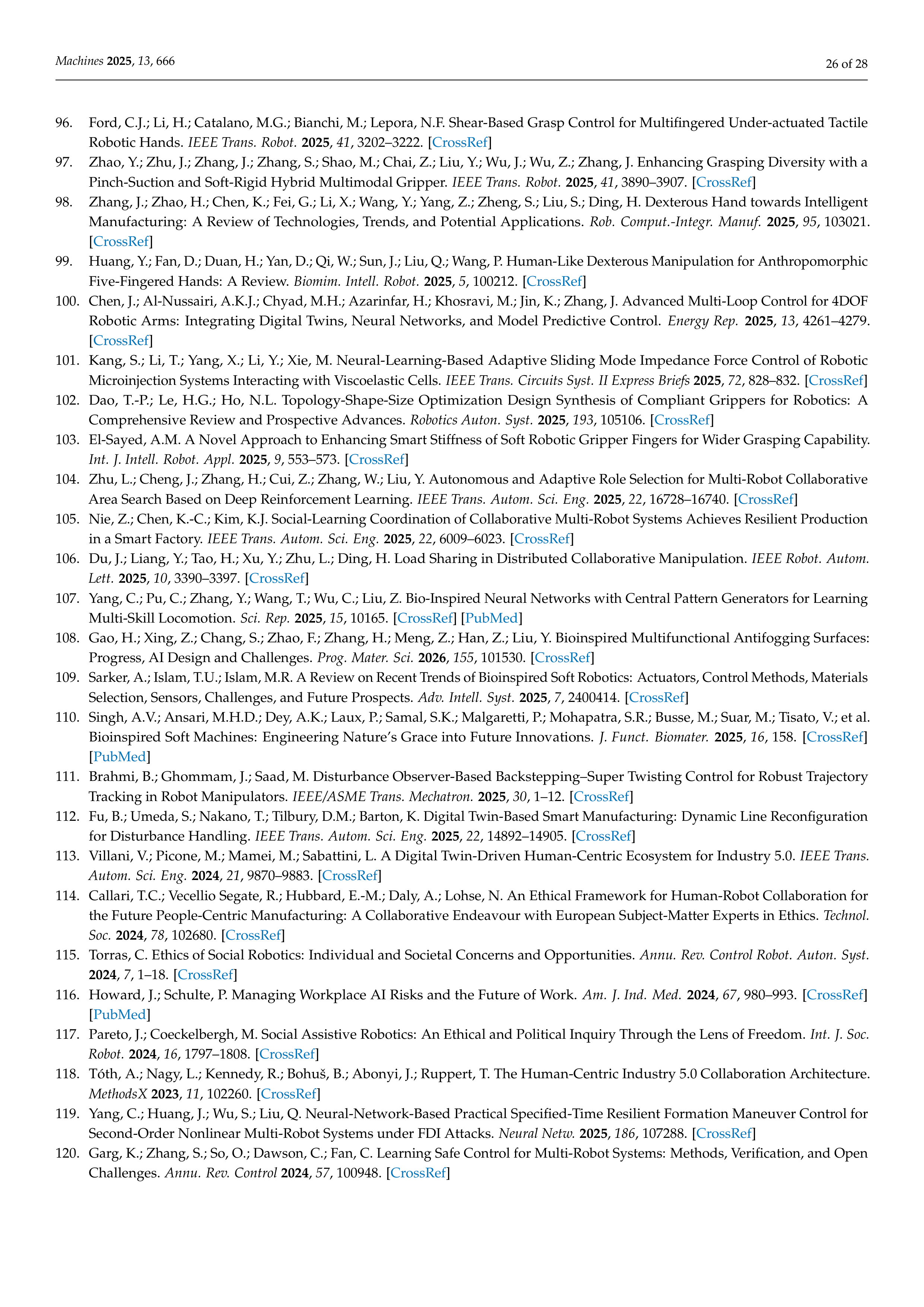 Artiﬁcial intelligence Applications on Industrial Robotics — page 26