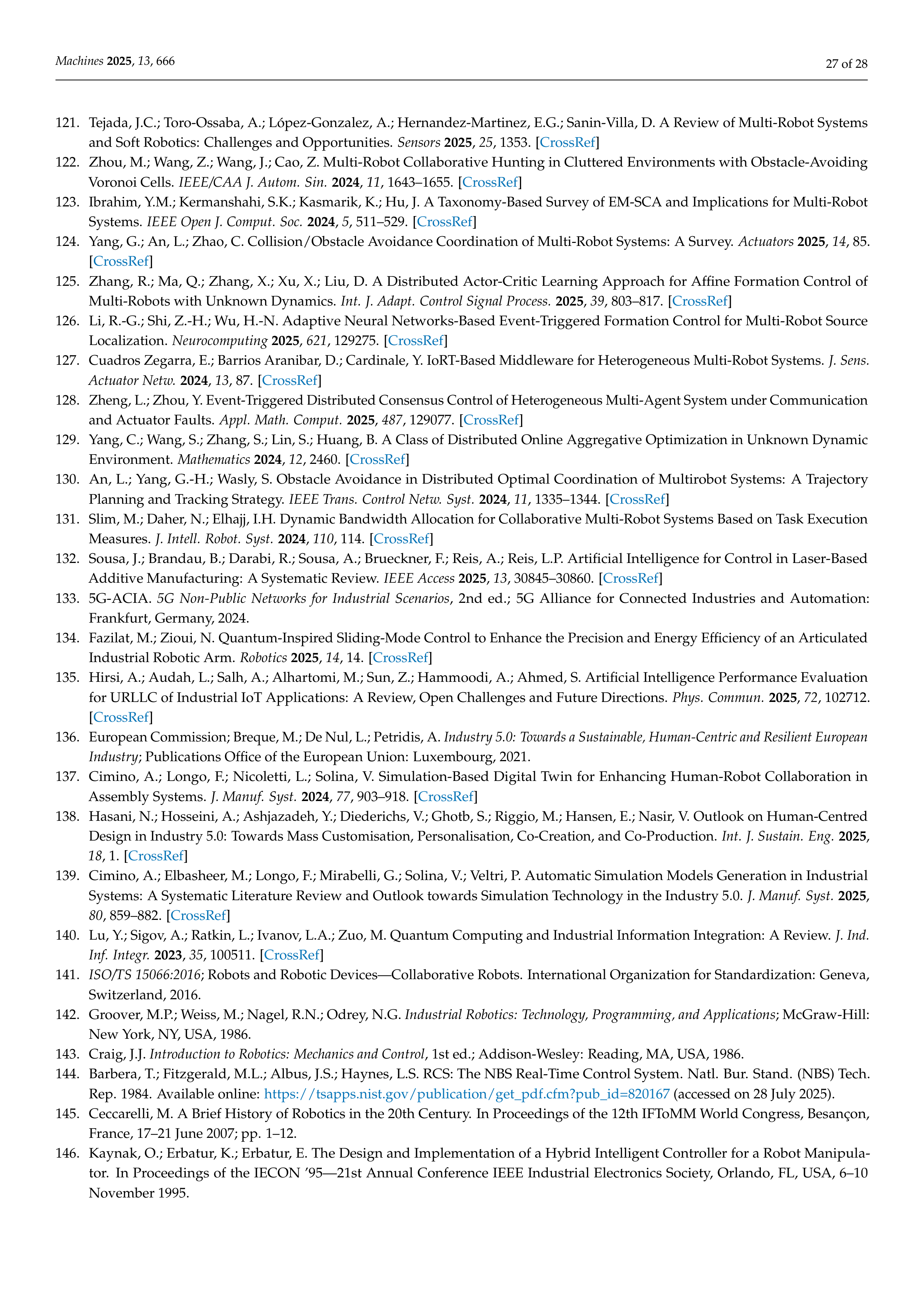 Artiﬁcial intelligence Applications on Industrial Robotics — page 27