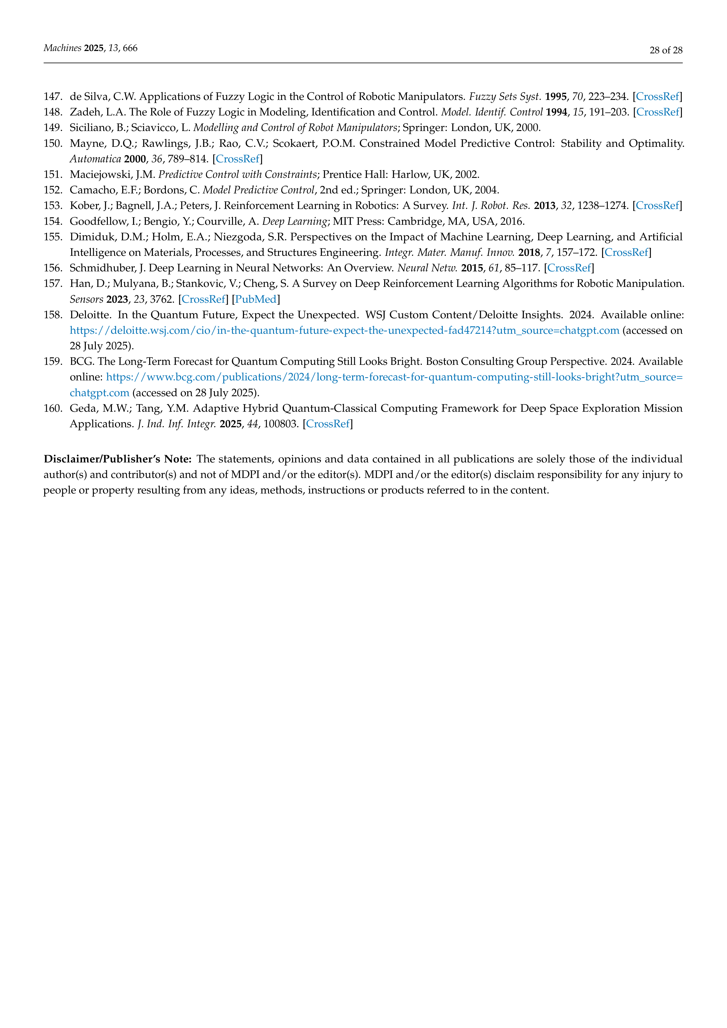 Artiﬁcial intelligence Applications on Industrial Robotics — page 28