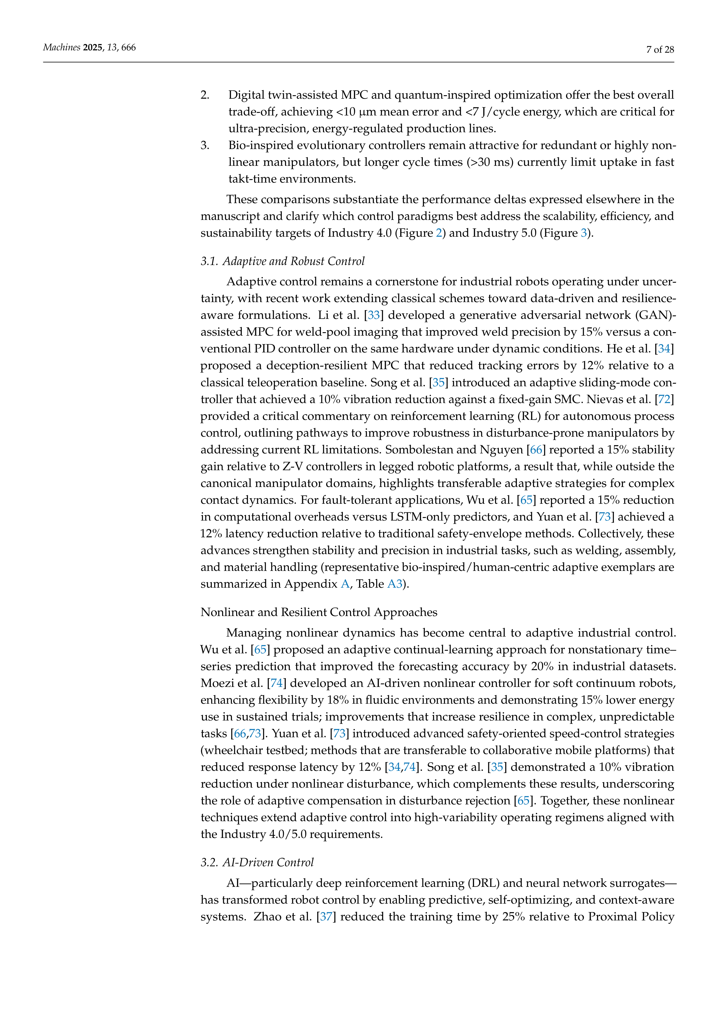 Artiﬁcial intelligence Applications on Industrial Robotics — page 7