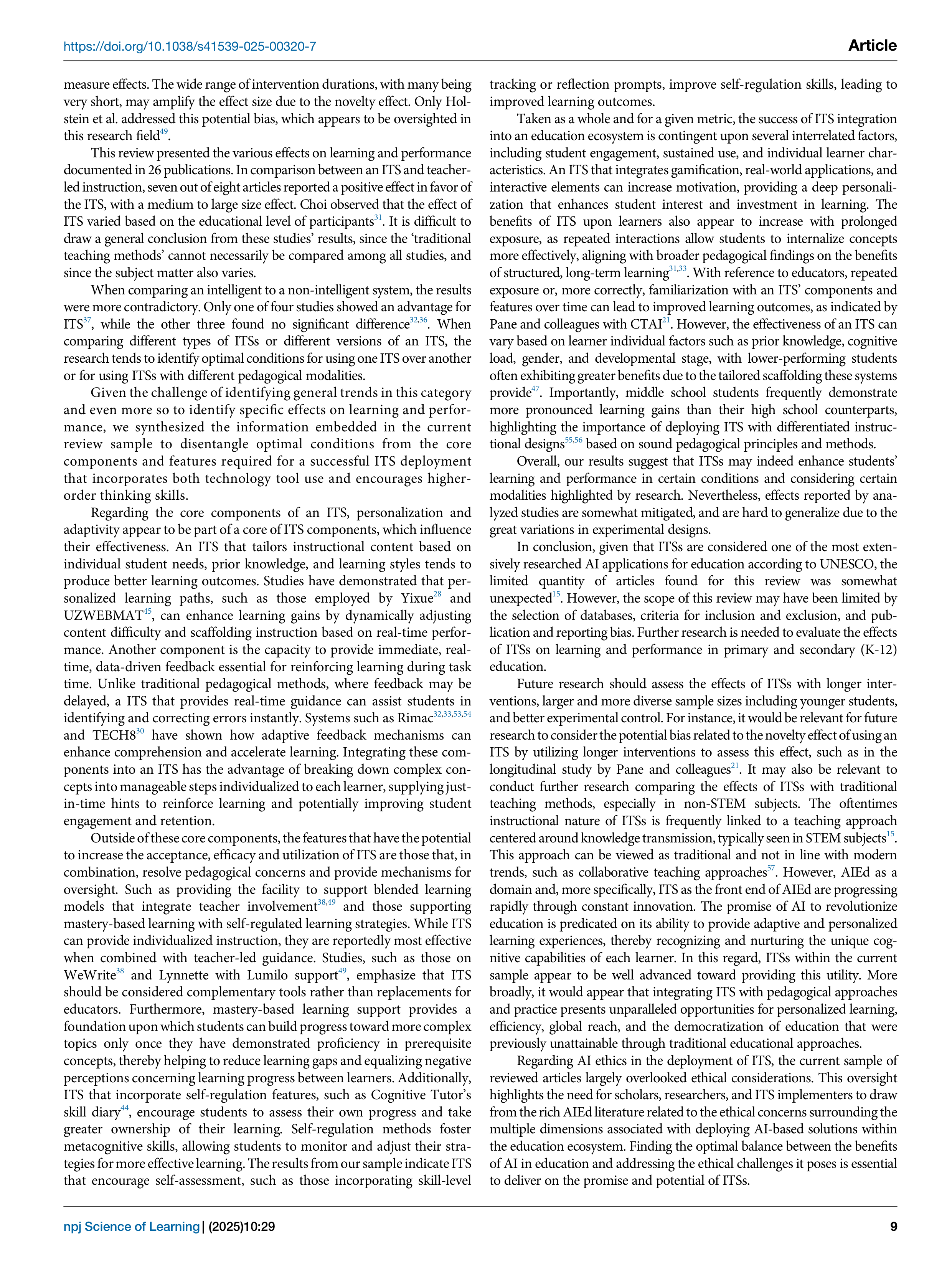 Artiﬁcial intelligence Applications on Online Tutoring — page 9