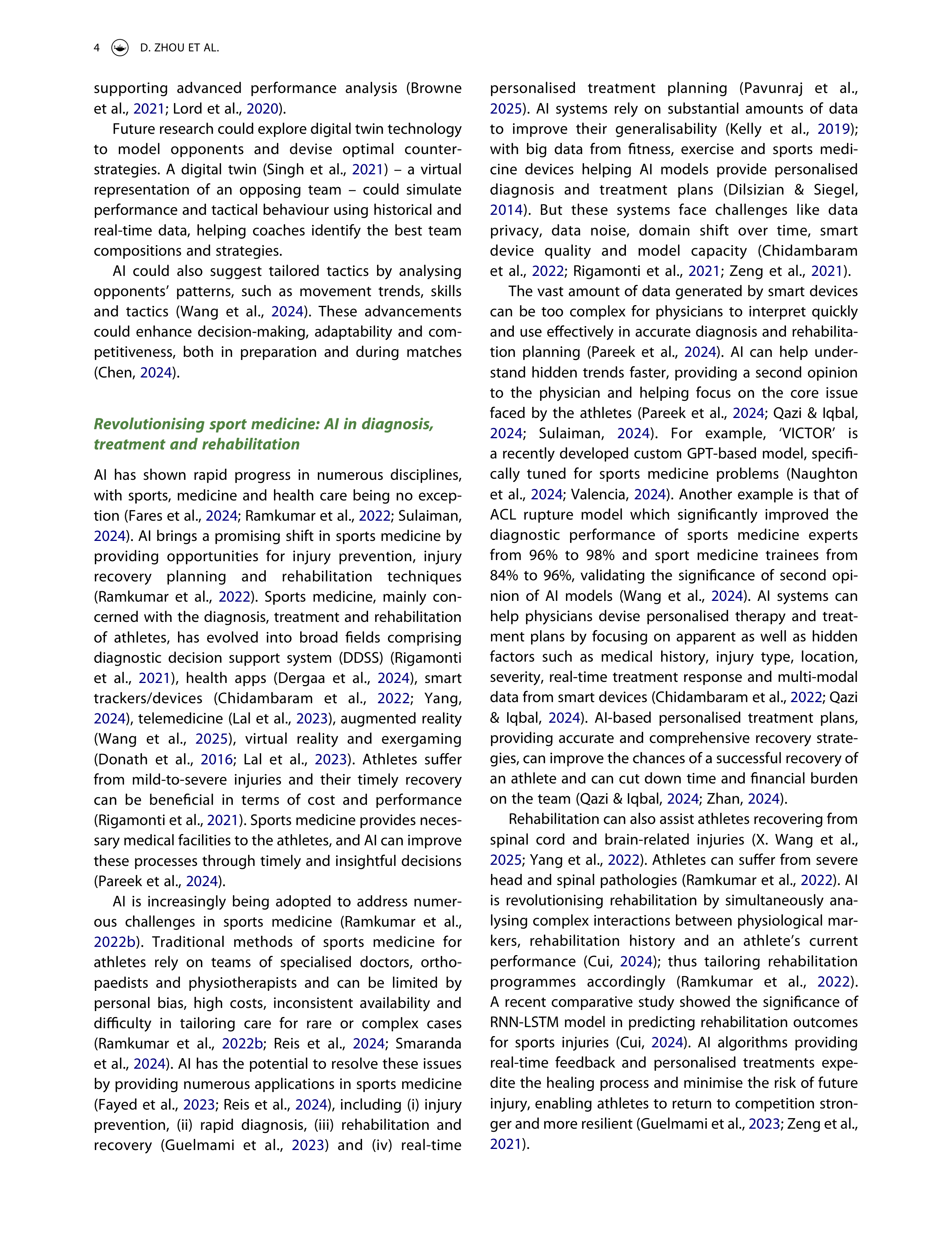 Artiﬁcial Intelligence Applications in Sports — page 5