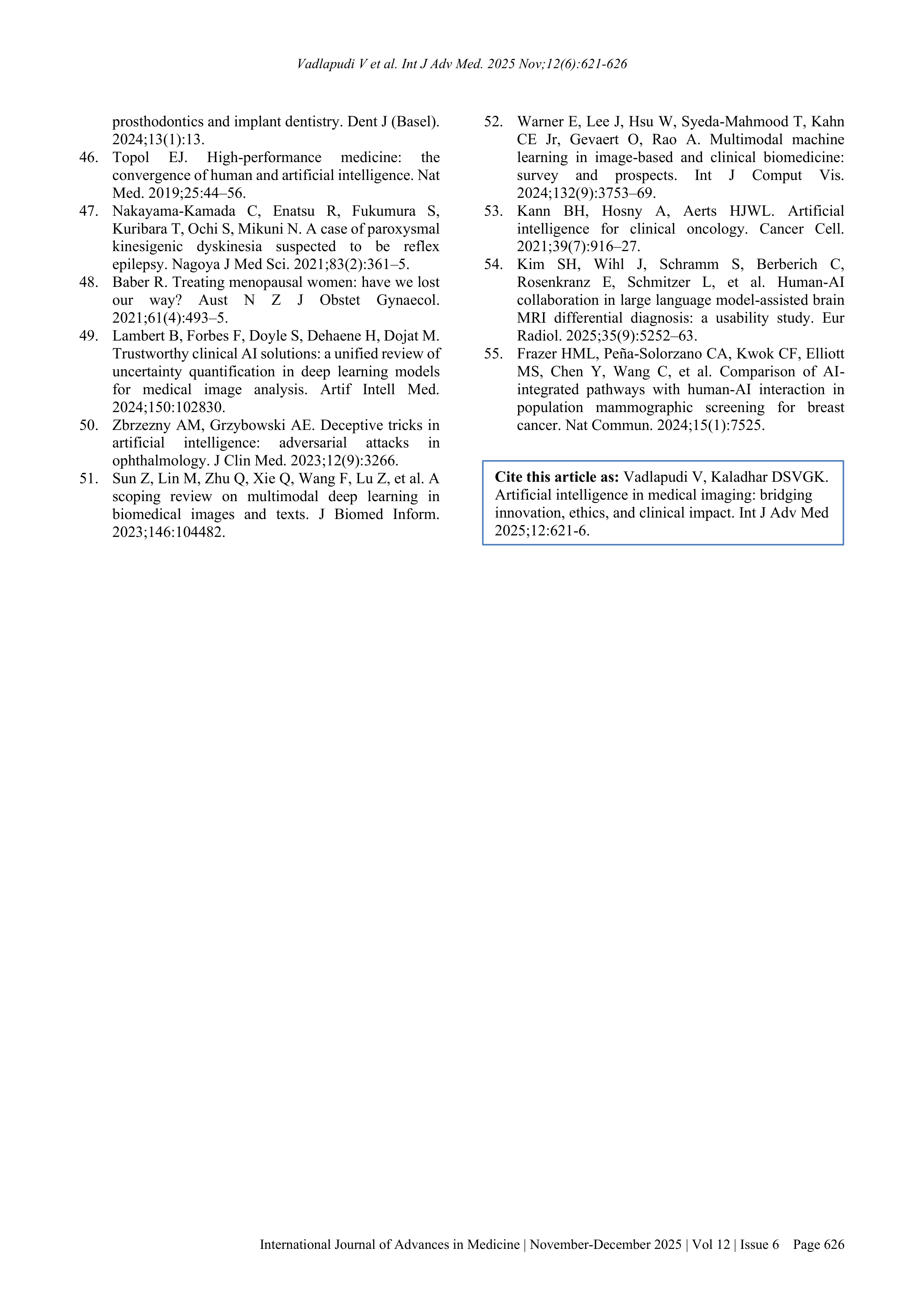 Artificial Intelligence Applications in medical imaging — page 6