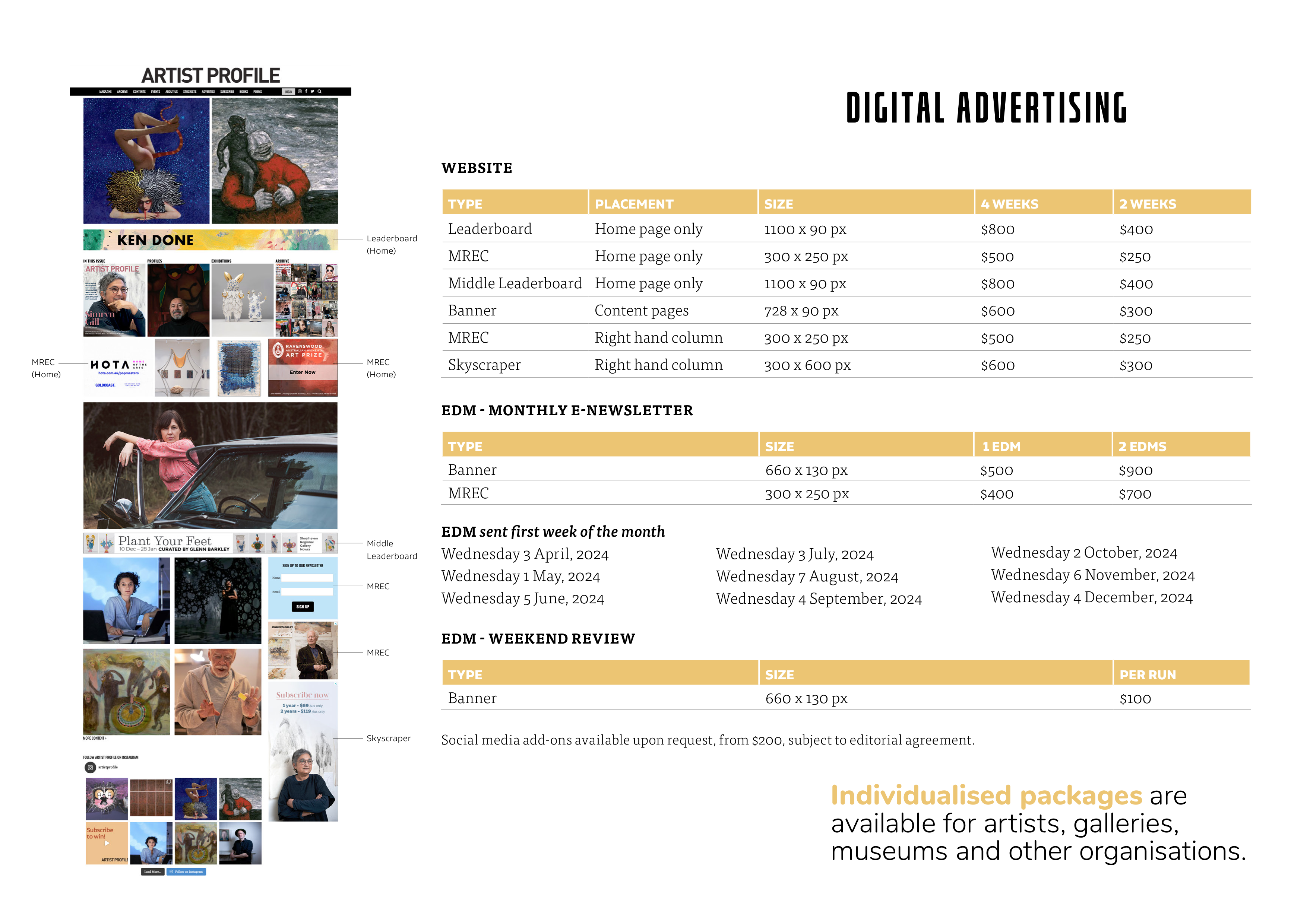 Artist Profile Media Kit — page 10