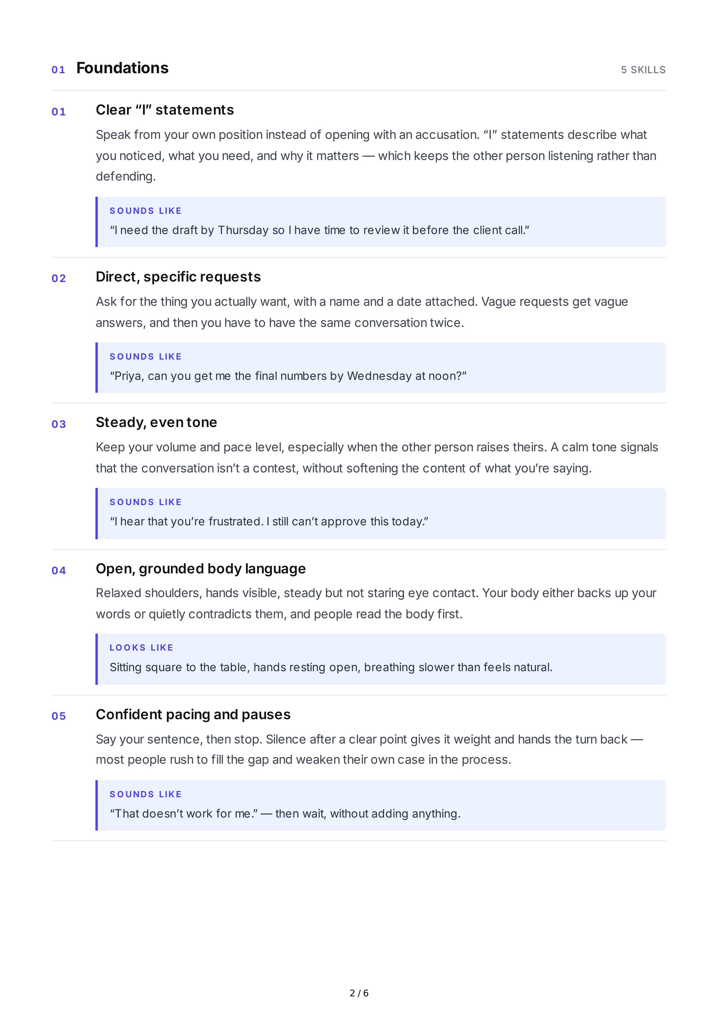Assertive Communication Interpersonal Skills — page 2