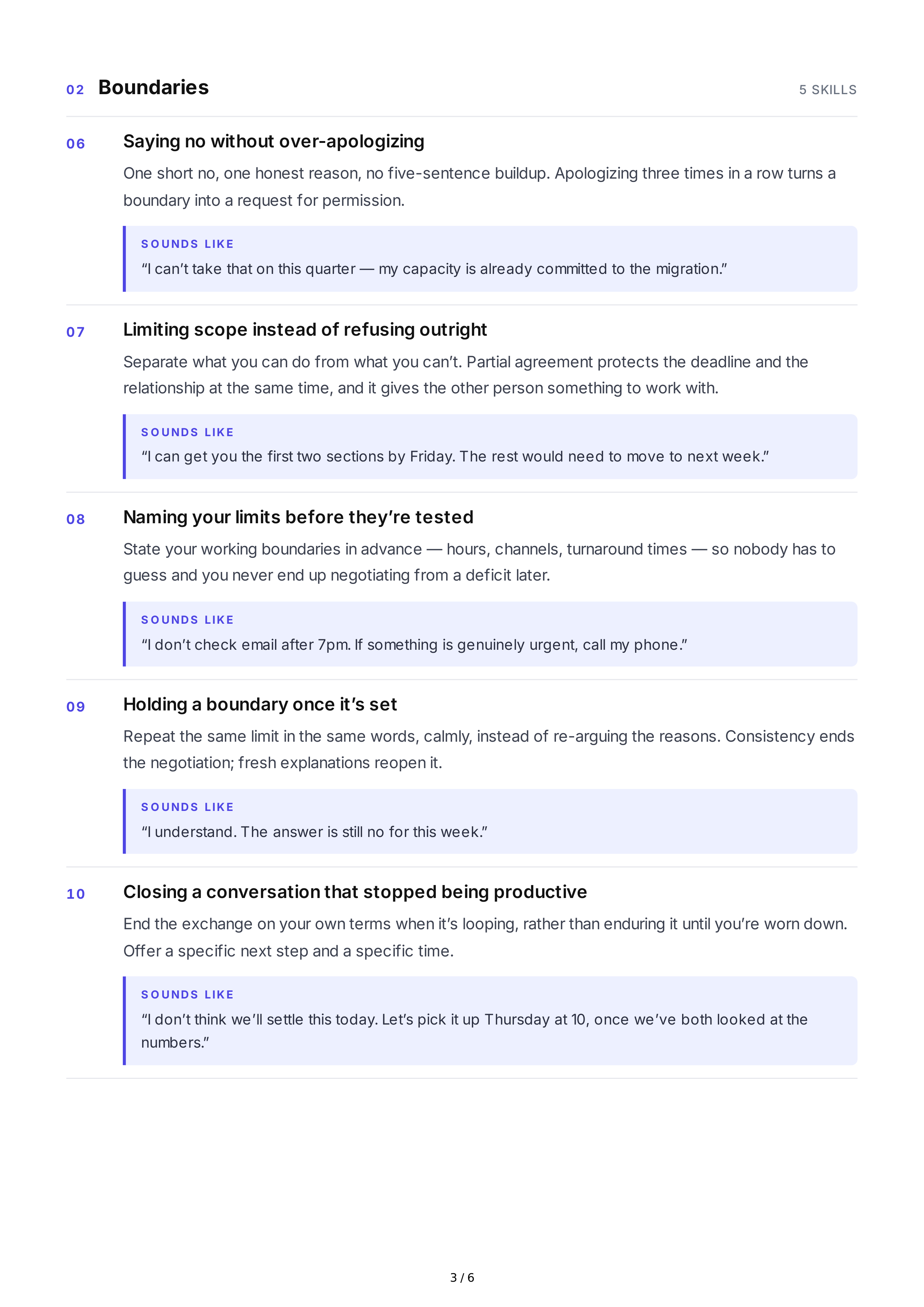 Assertive Communication Interpersonal Skills — page 3