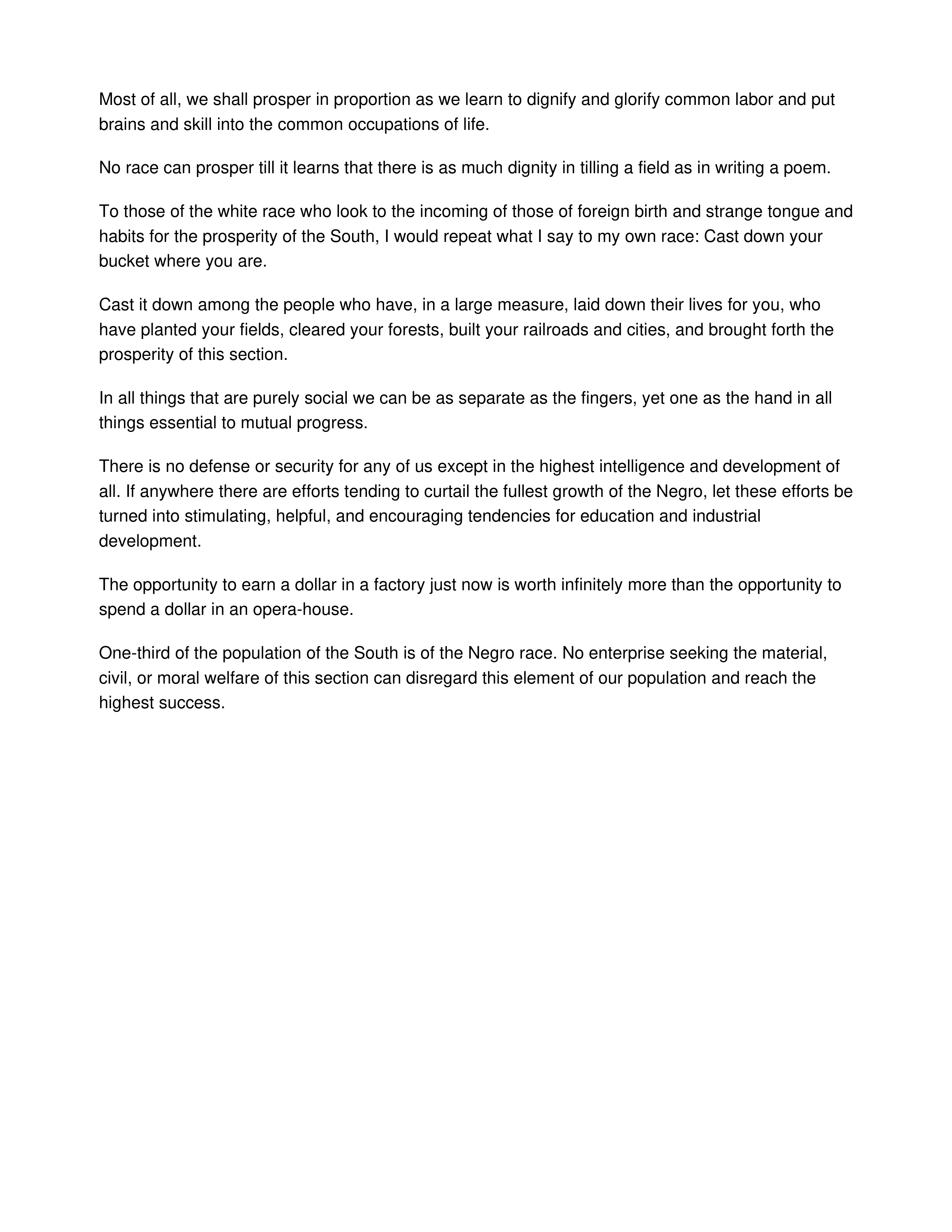 Atlanta Exposition Speech Persuasive Speech — page 2