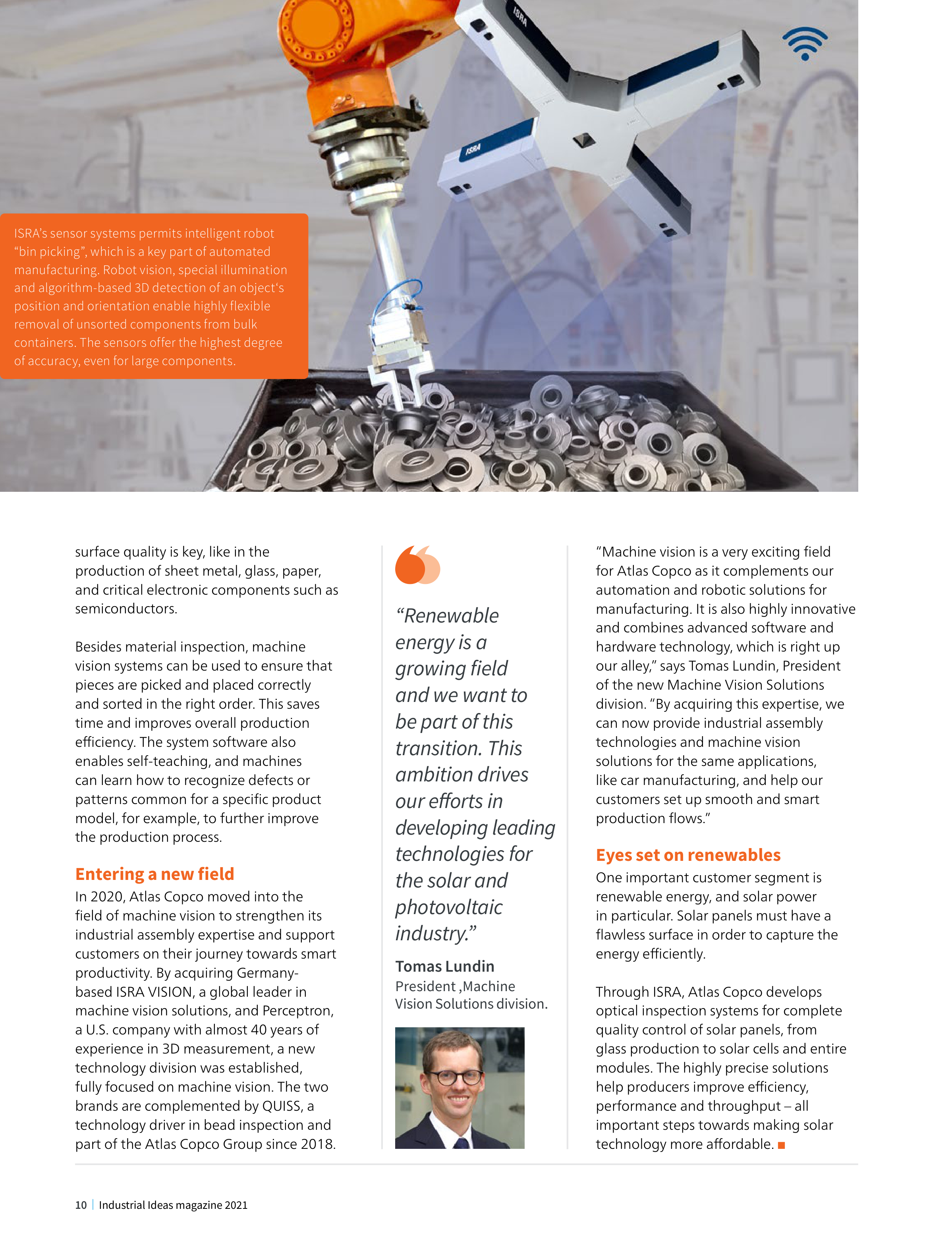 Atlas Copco Industrial Ideas Magazine — page 10
