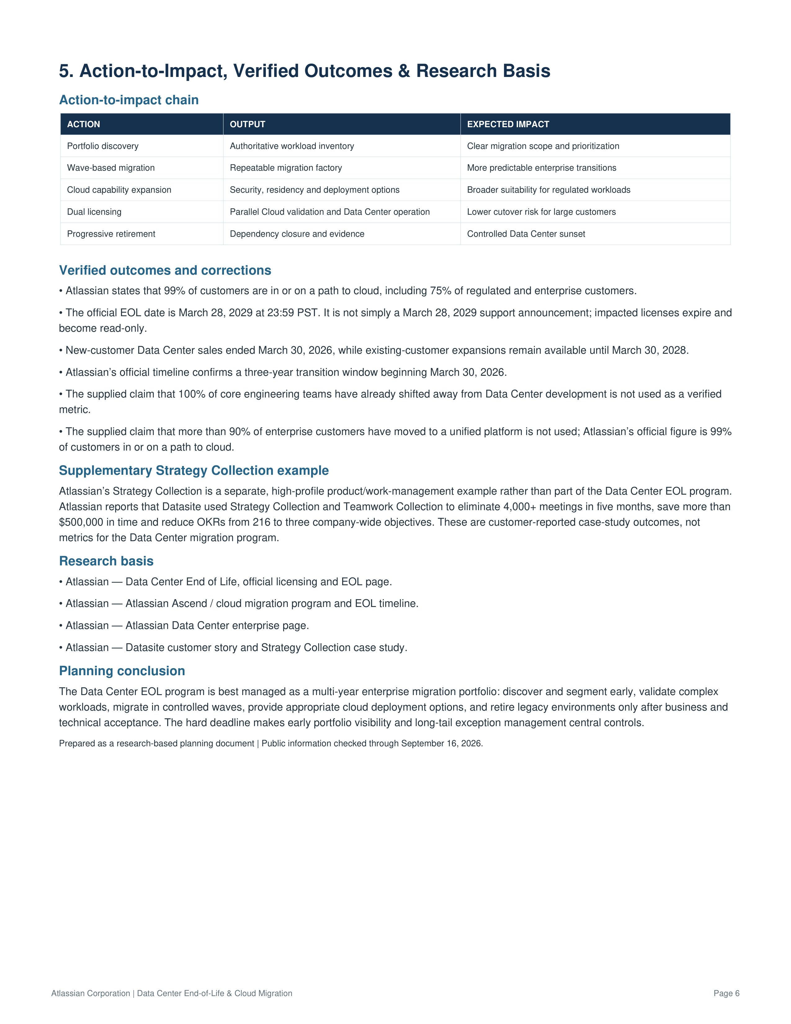 Atlassian Data Center End-of-Life & Cloud Migration Action Plan — page 6