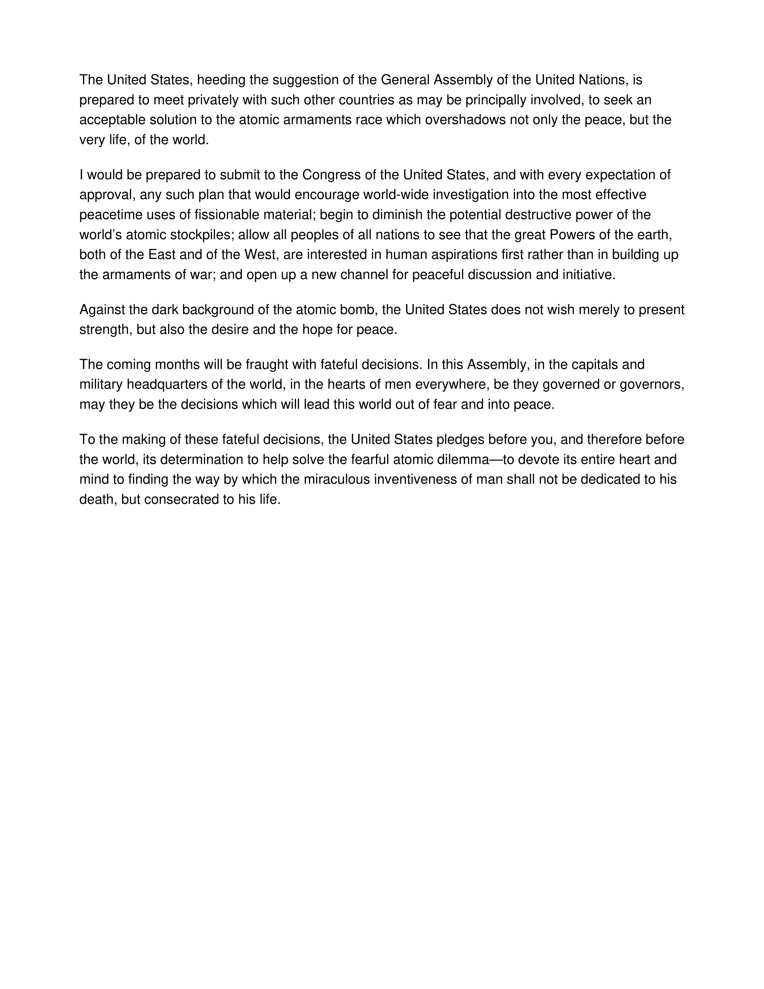 Atoms for Peace Persuasive Speech — page 2