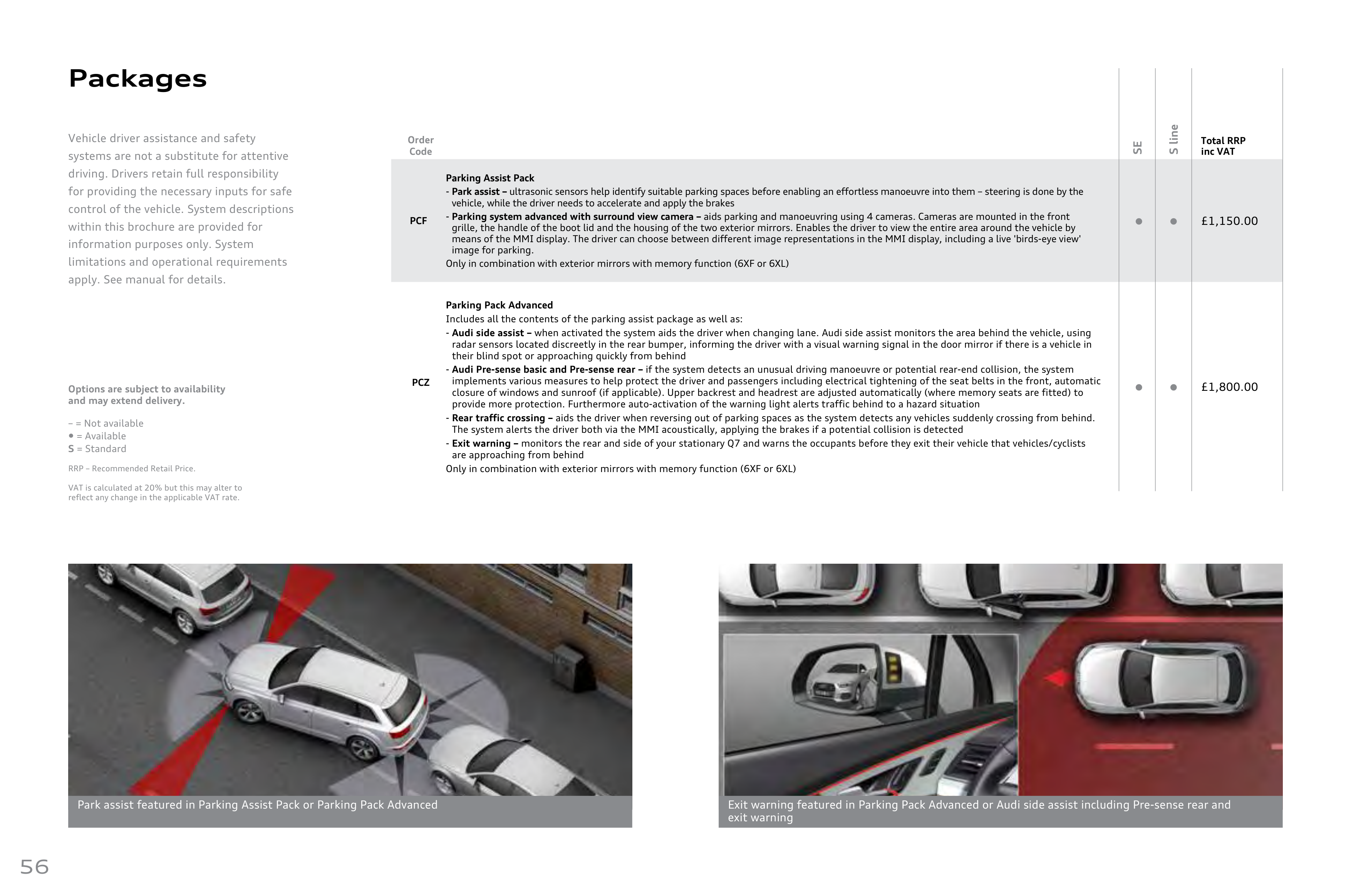 Audi Q7 Product and Price Guide — page 56