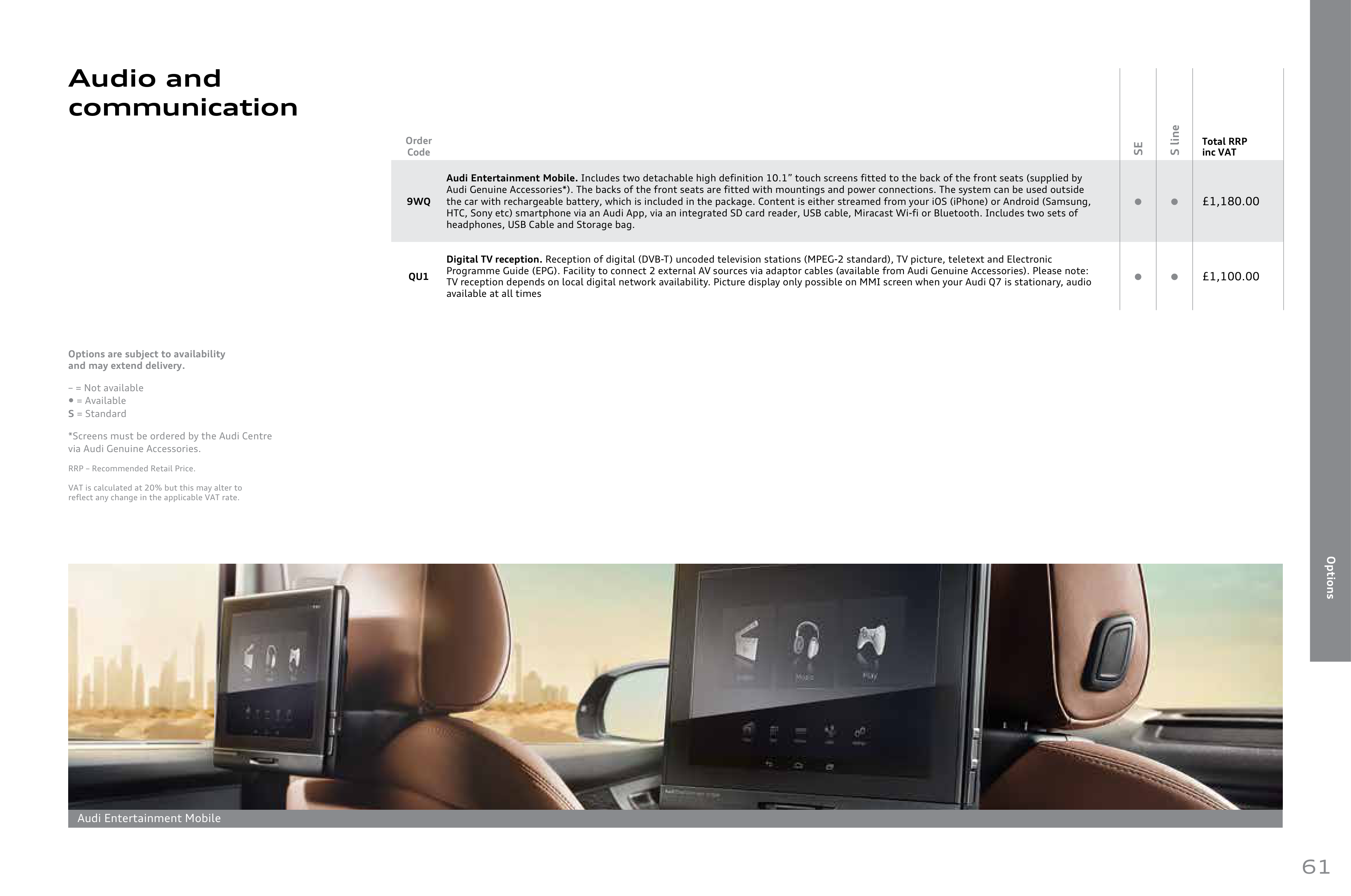 Audi Q7 Product and Price Guide — page 61