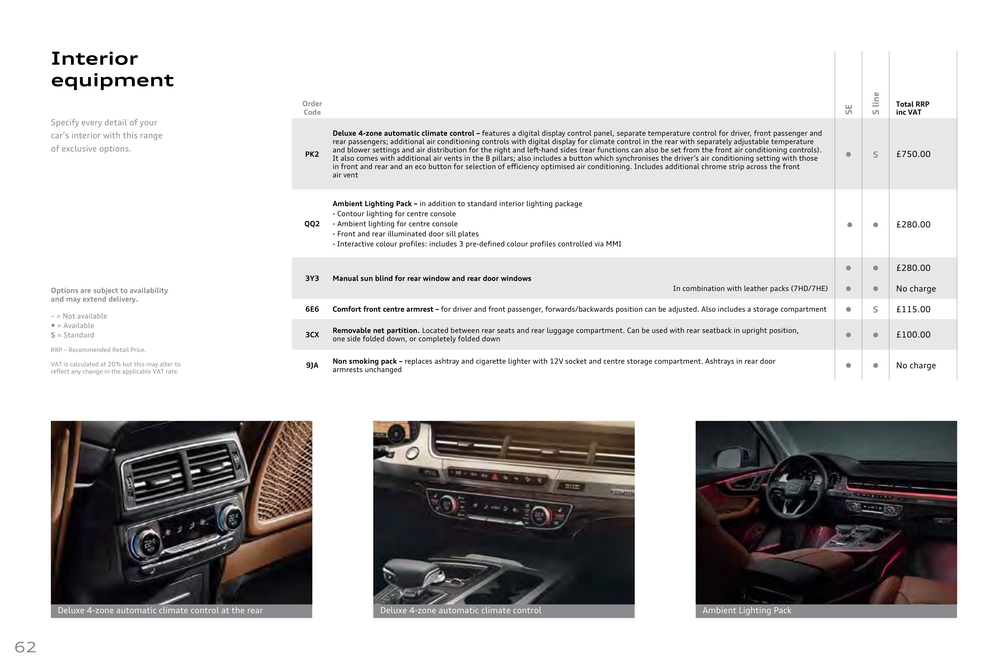 Audi Q7 Product and Price Guide — page 62