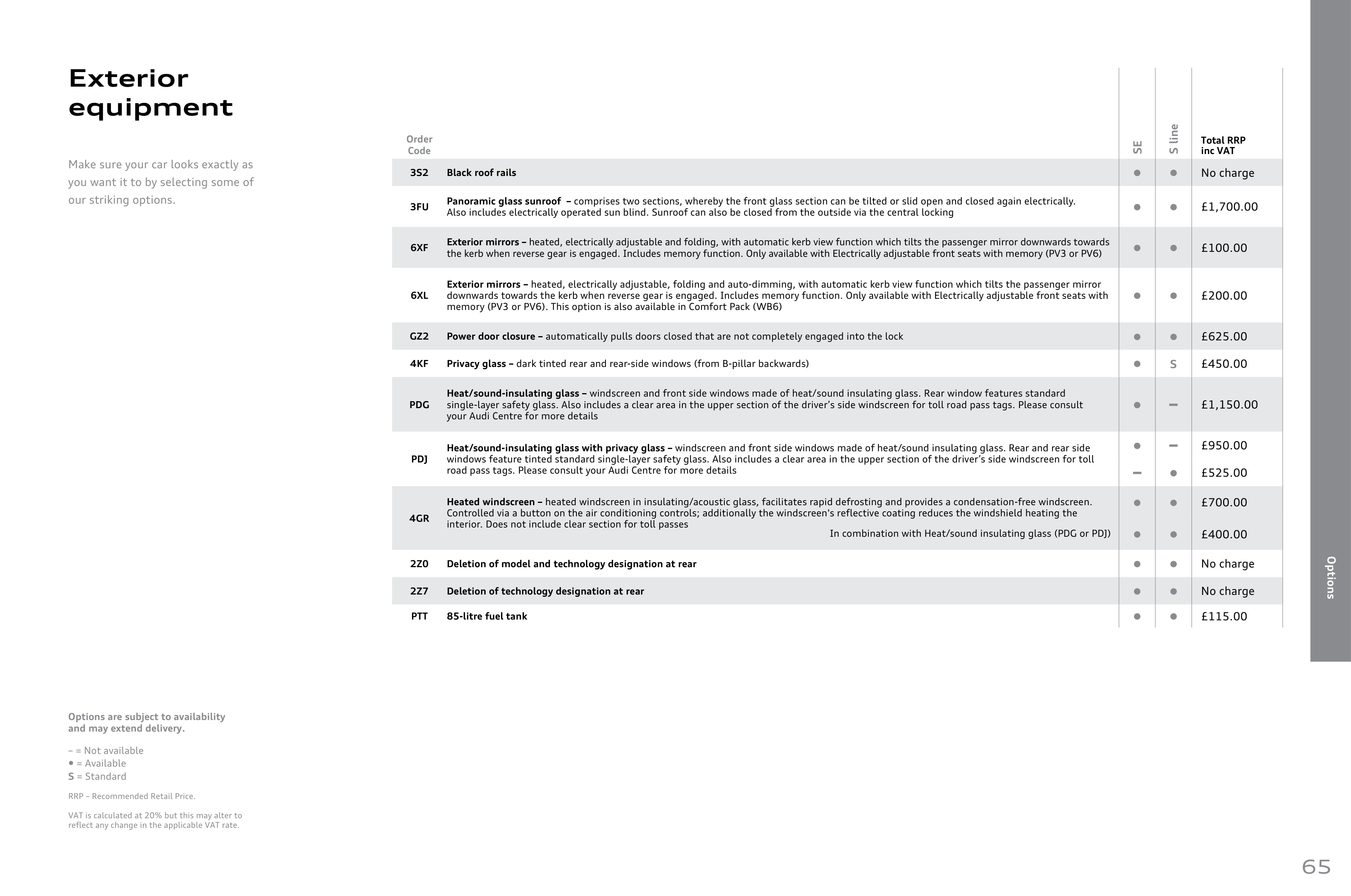 Audi Q7 Product and Price Guide — page 65