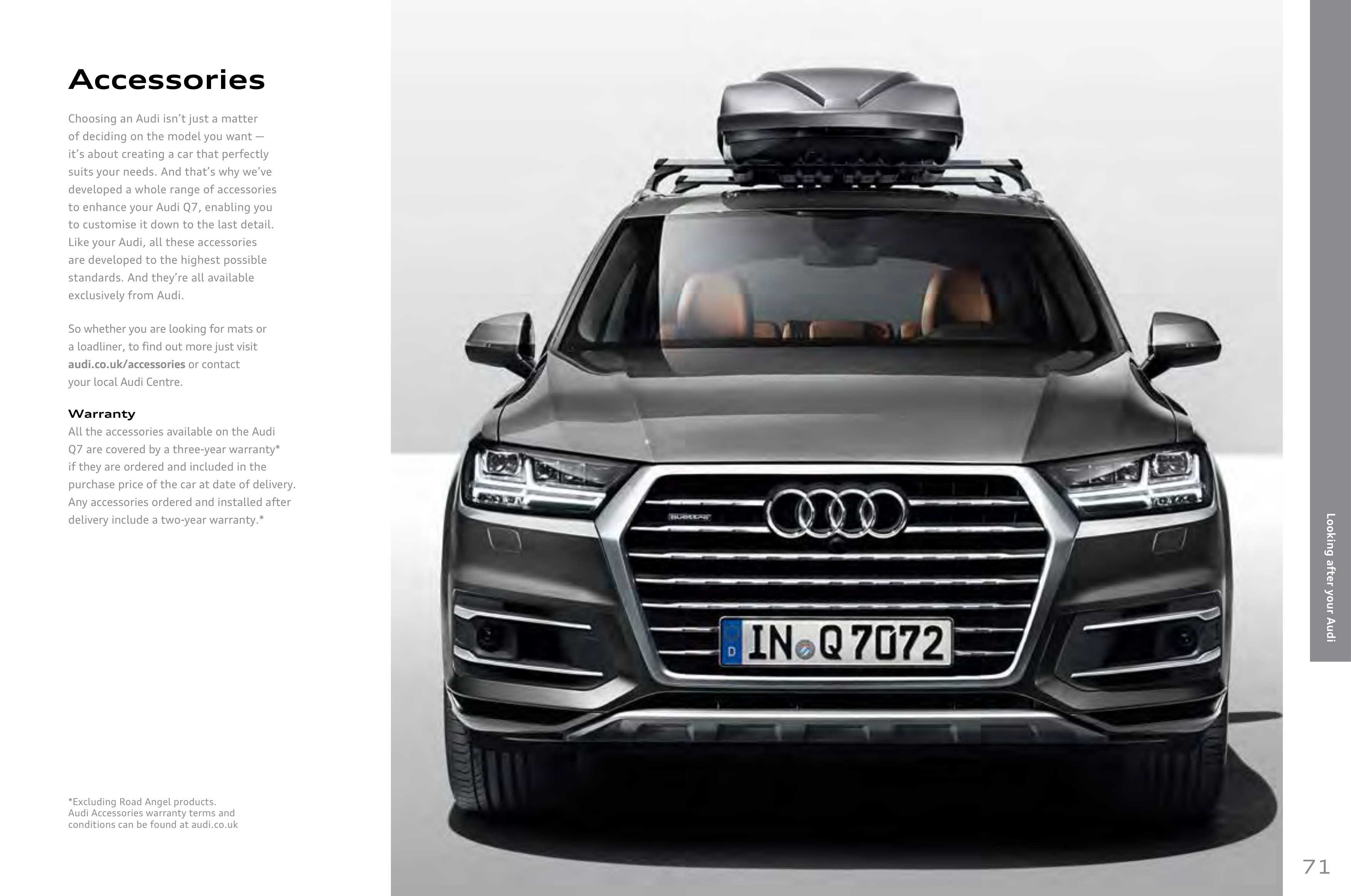 Audi Q7 Product and Price Guide — page 71