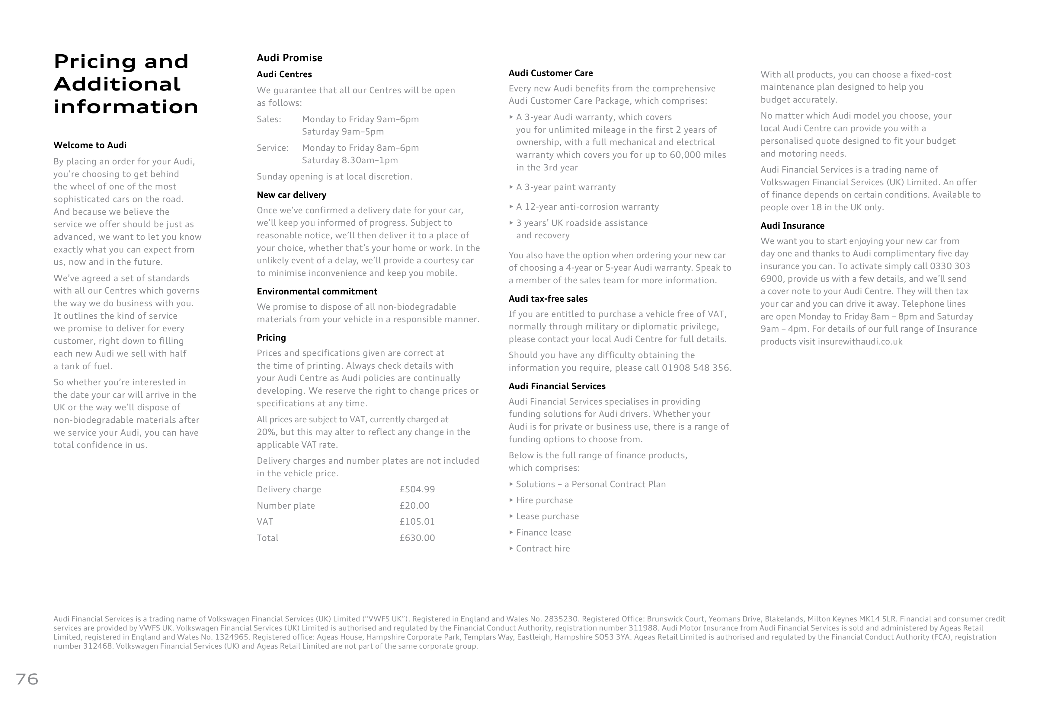 Audi Q7 Product and Price Guide — page 76