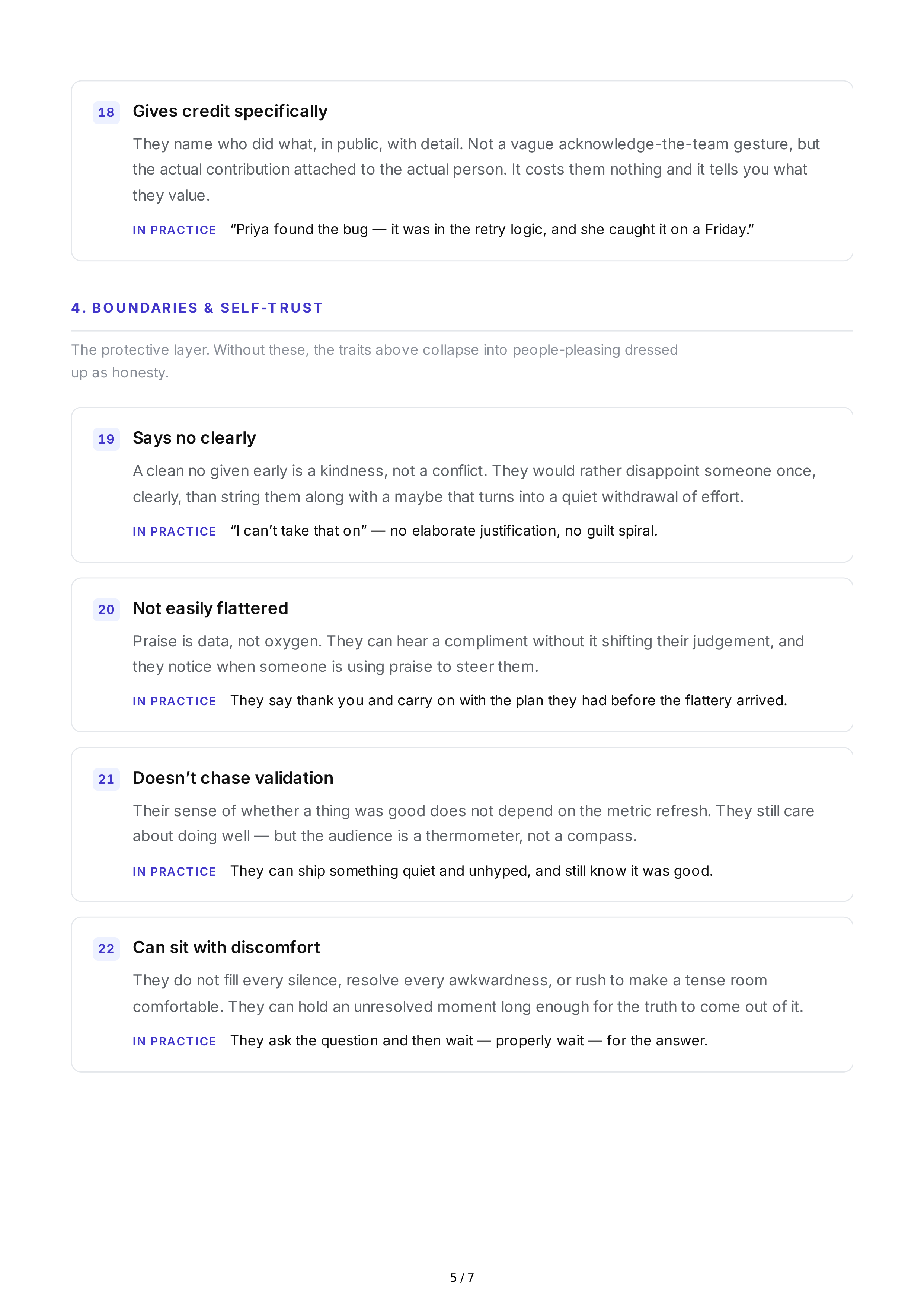 Authenticity Personality Traits — page 5