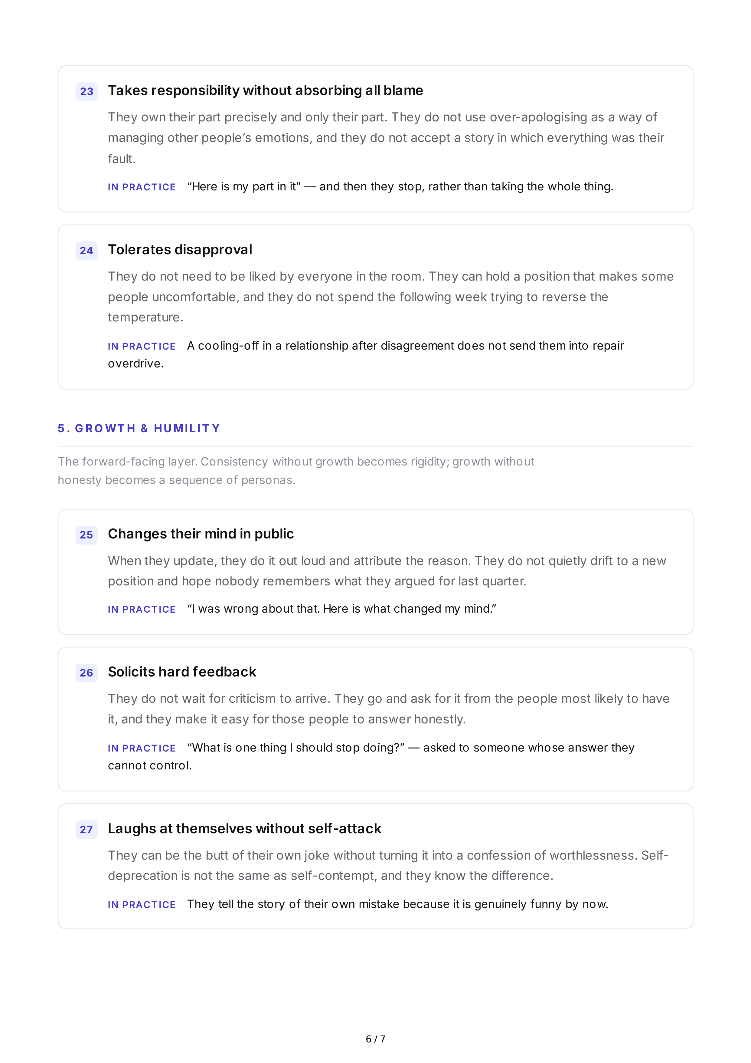 Authenticity Personality Traits — page 6