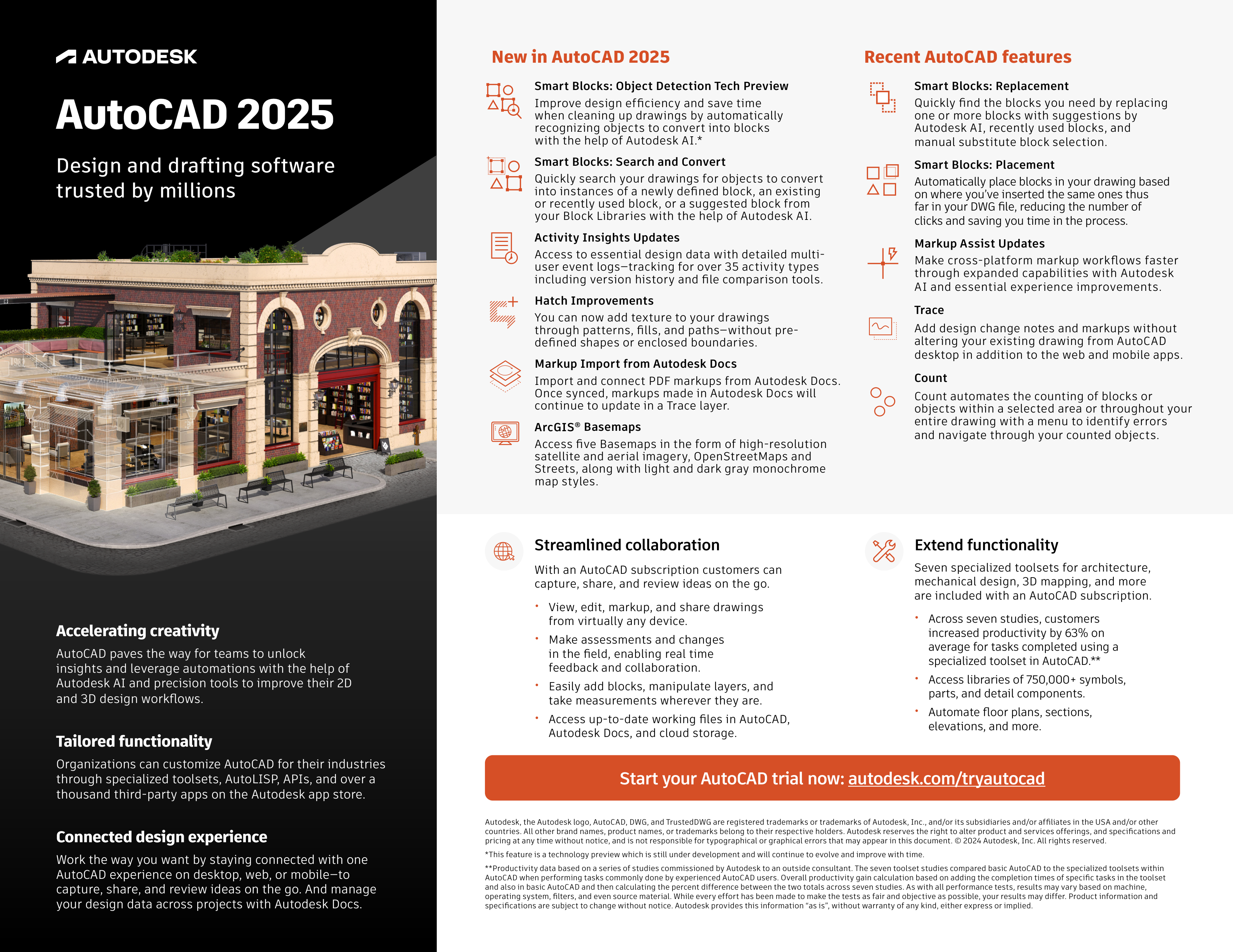 Autodesk AutoCAD Brochure — page 1