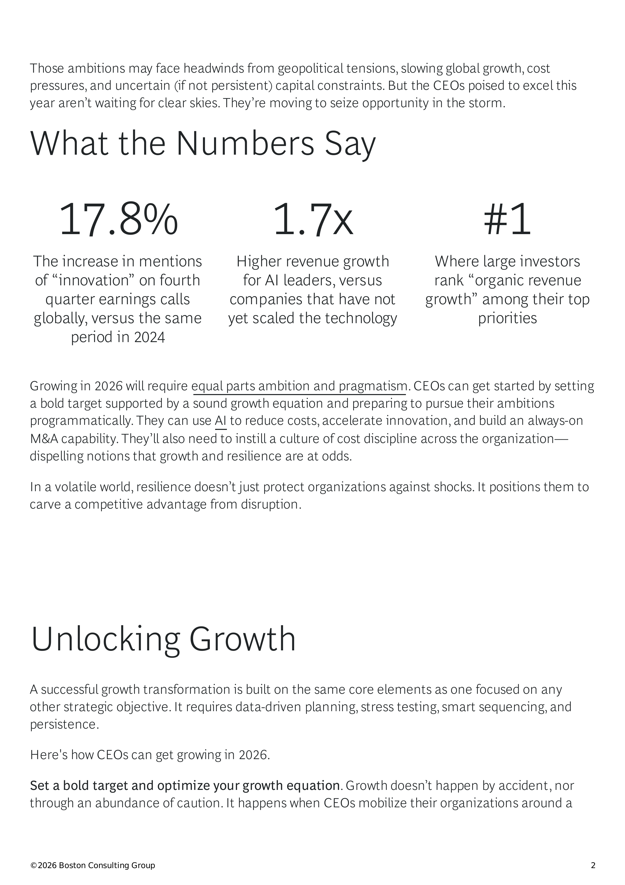 BCG The CEO’s Guide to Growth in 2026 — page 2