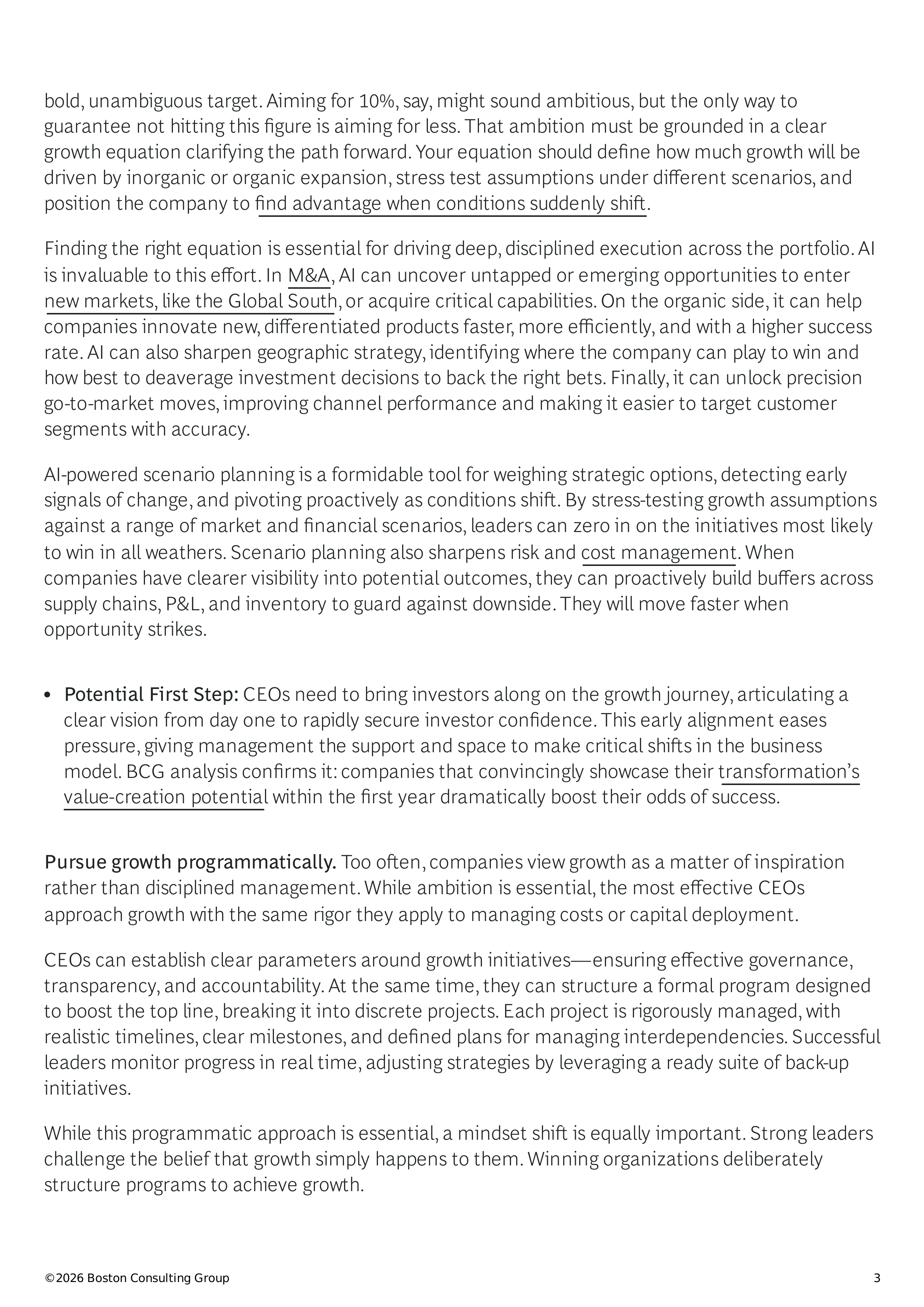 BCG The CEO’s Guide to Growth in 2026 — page 3