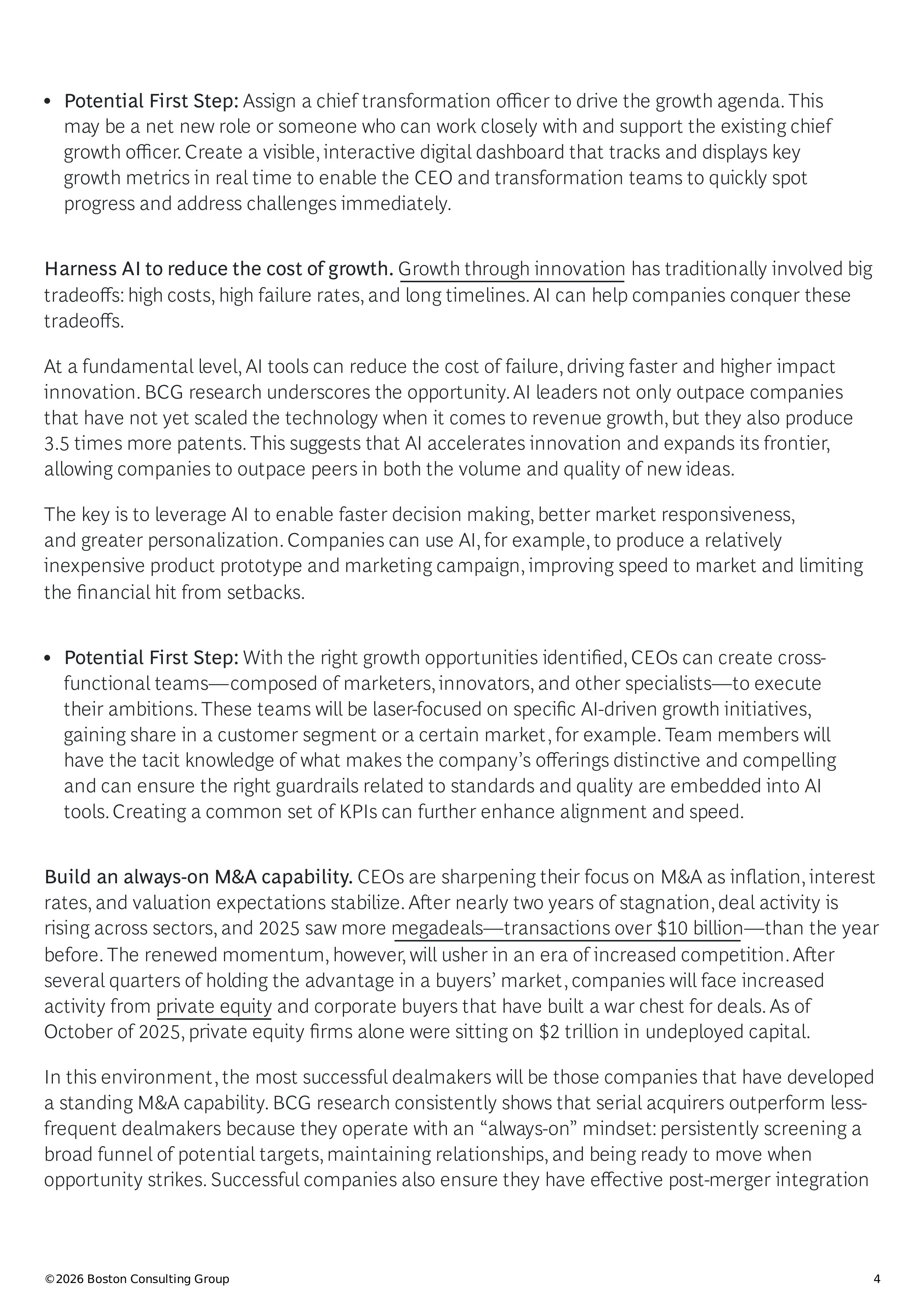BCG The CEO’s Guide to Growth in 2026 — page 4