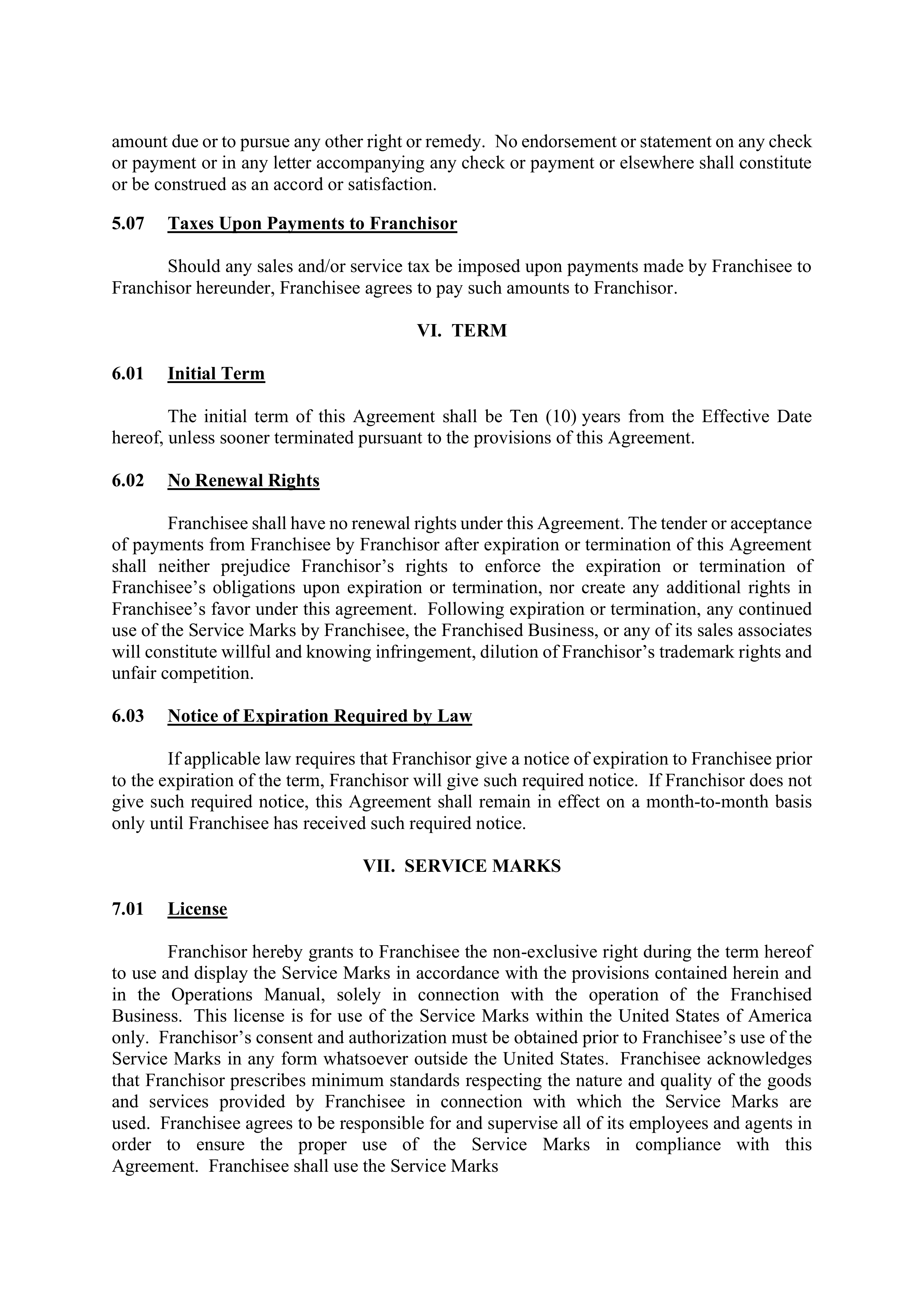 BERKSHIRE HATHAWAY HOMESERVICES FRANCHISE AGREEMENT — page 20