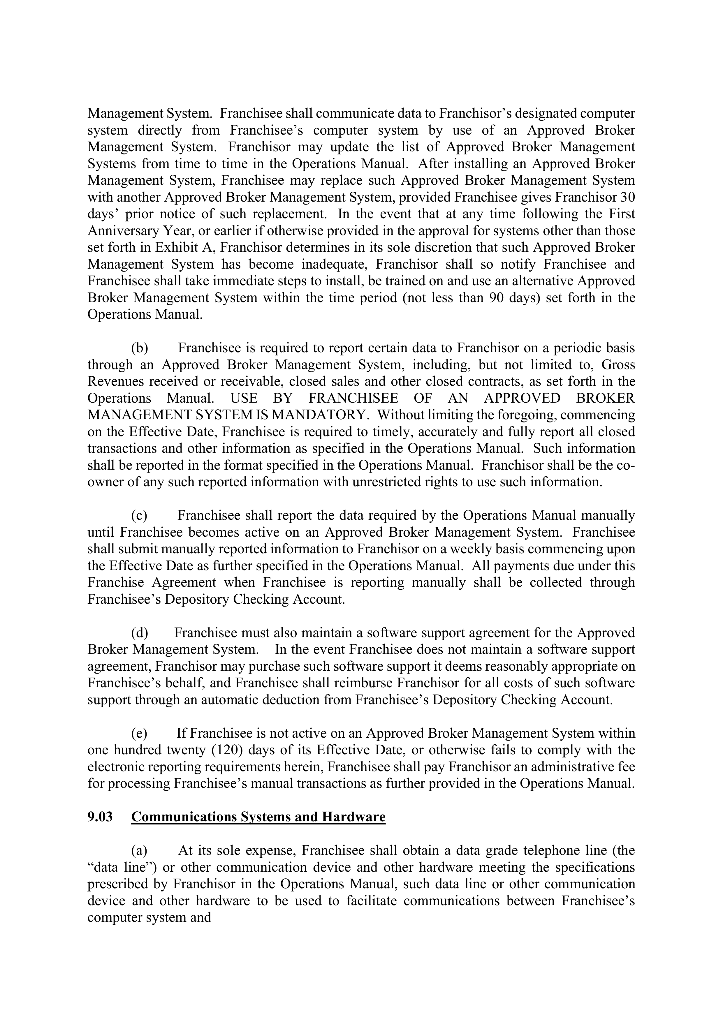 BERKSHIRE HATHAWAY HOMESERVICES FRANCHISE AGREEMENT — page 28