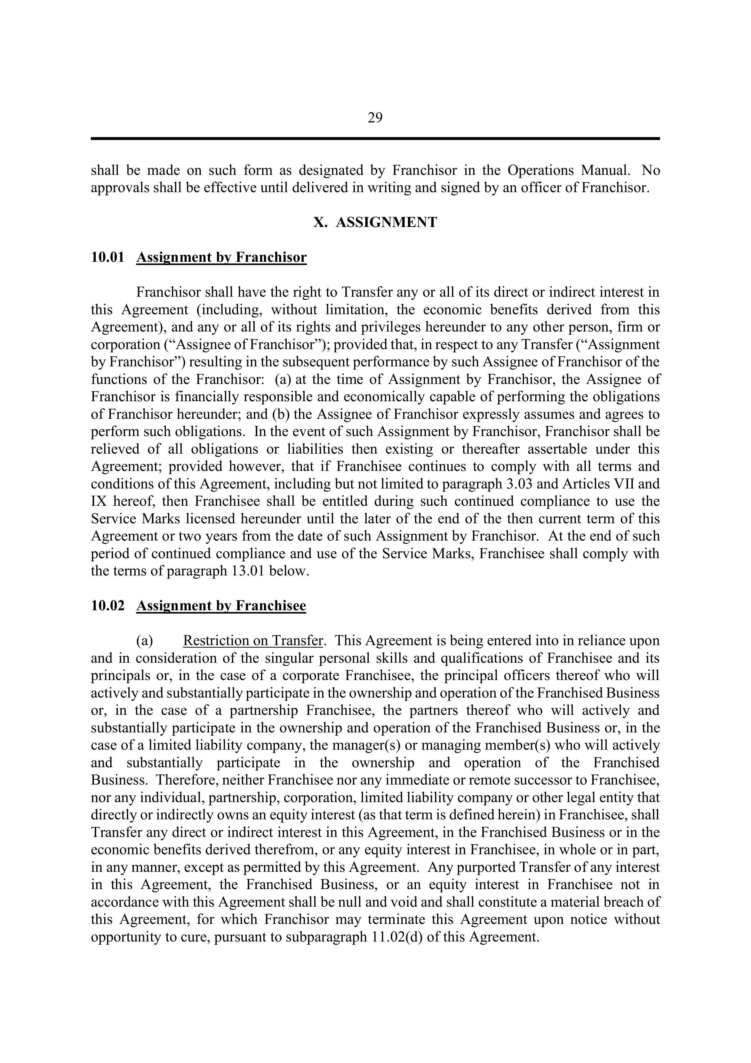 BERKSHIRE HATHAWAY HOMESERVICES FRANCHISE AGREEMENT — page 34