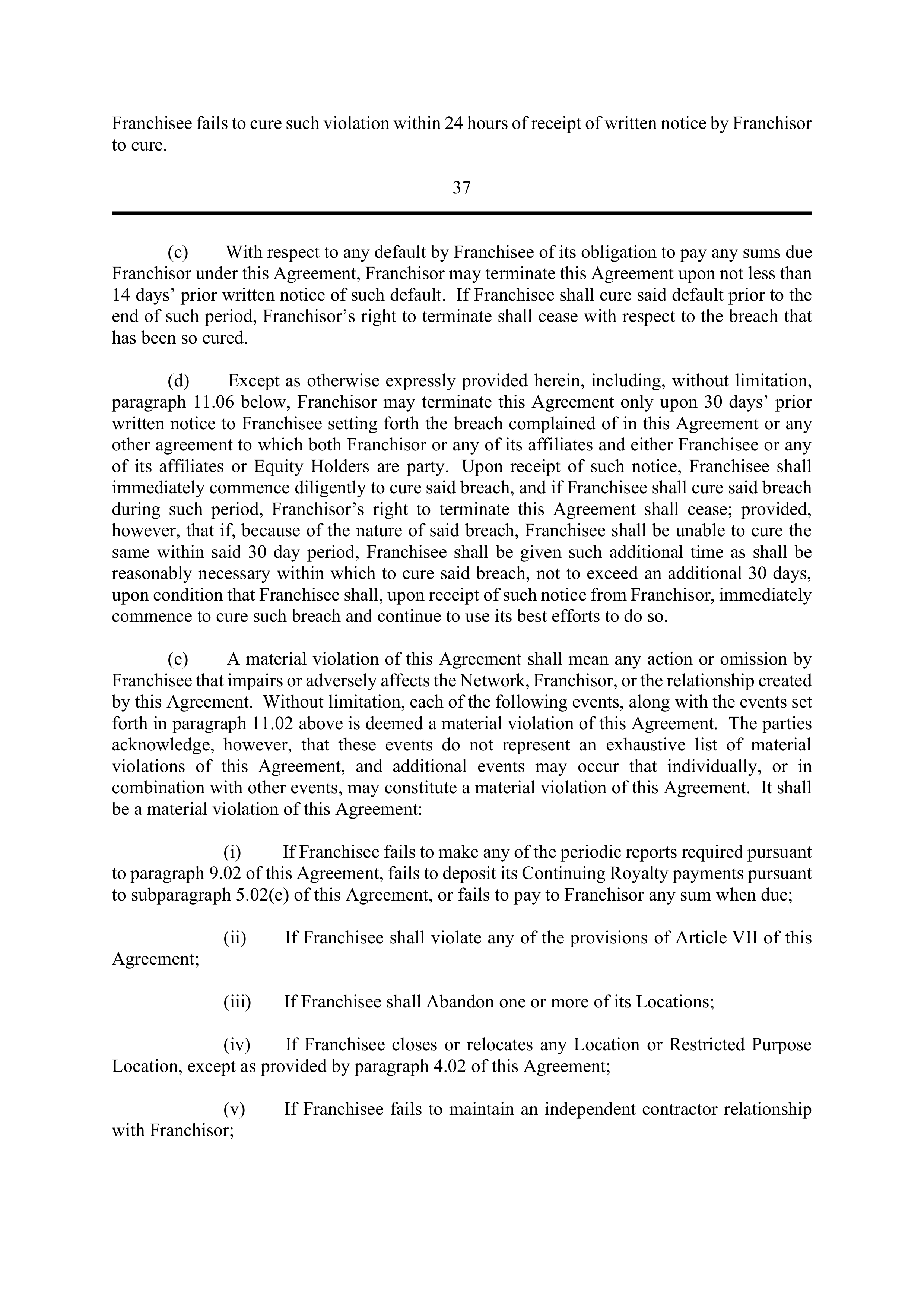 BERKSHIRE HATHAWAY HOMESERVICES FRANCHISE AGREEMENT — page 43