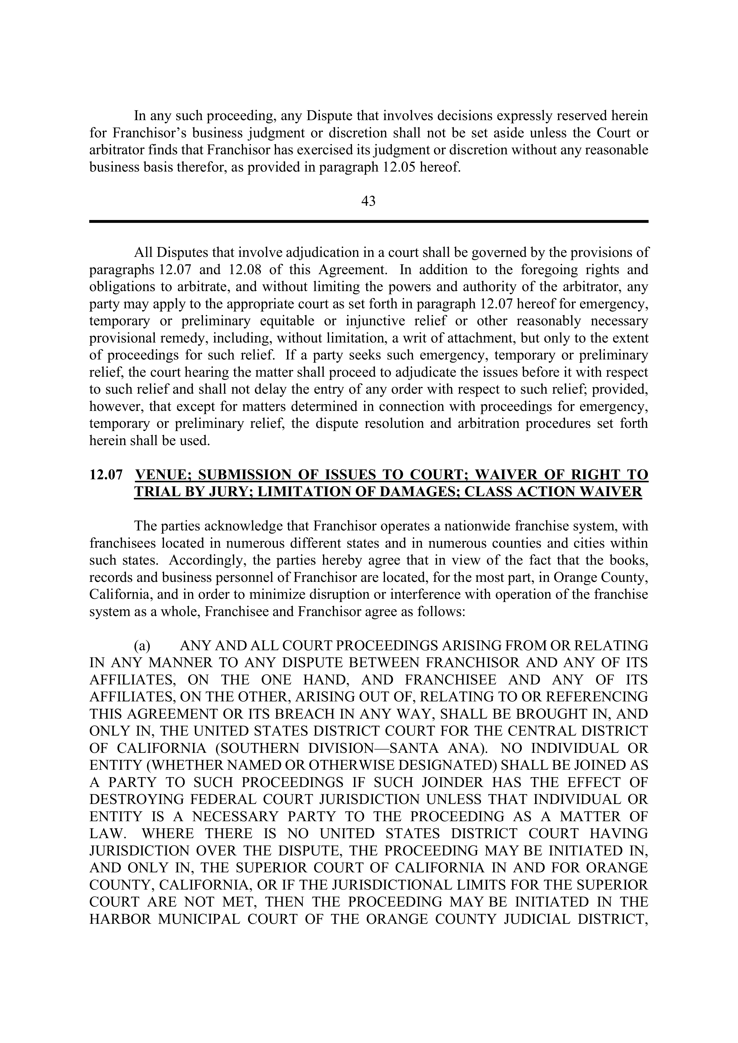 BERKSHIRE HATHAWAY HOMESERVICES FRANCHISE AGREEMENT — page 50