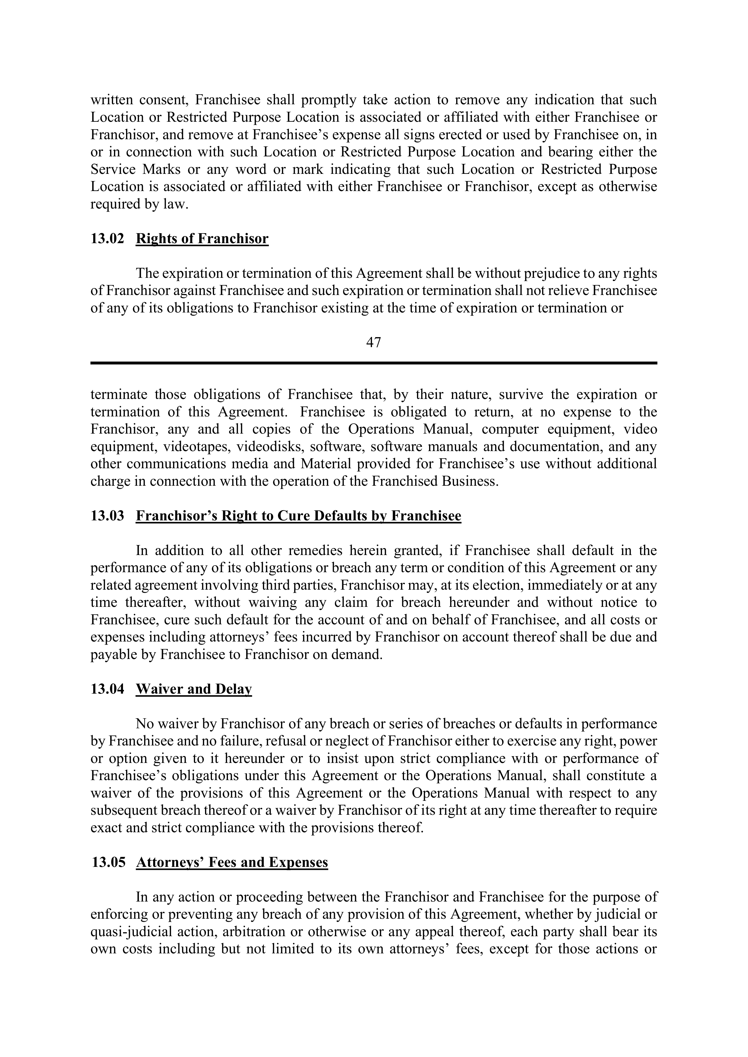 BERKSHIRE HATHAWAY HOMESERVICES FRANCHISE AGREEMENT — page 54