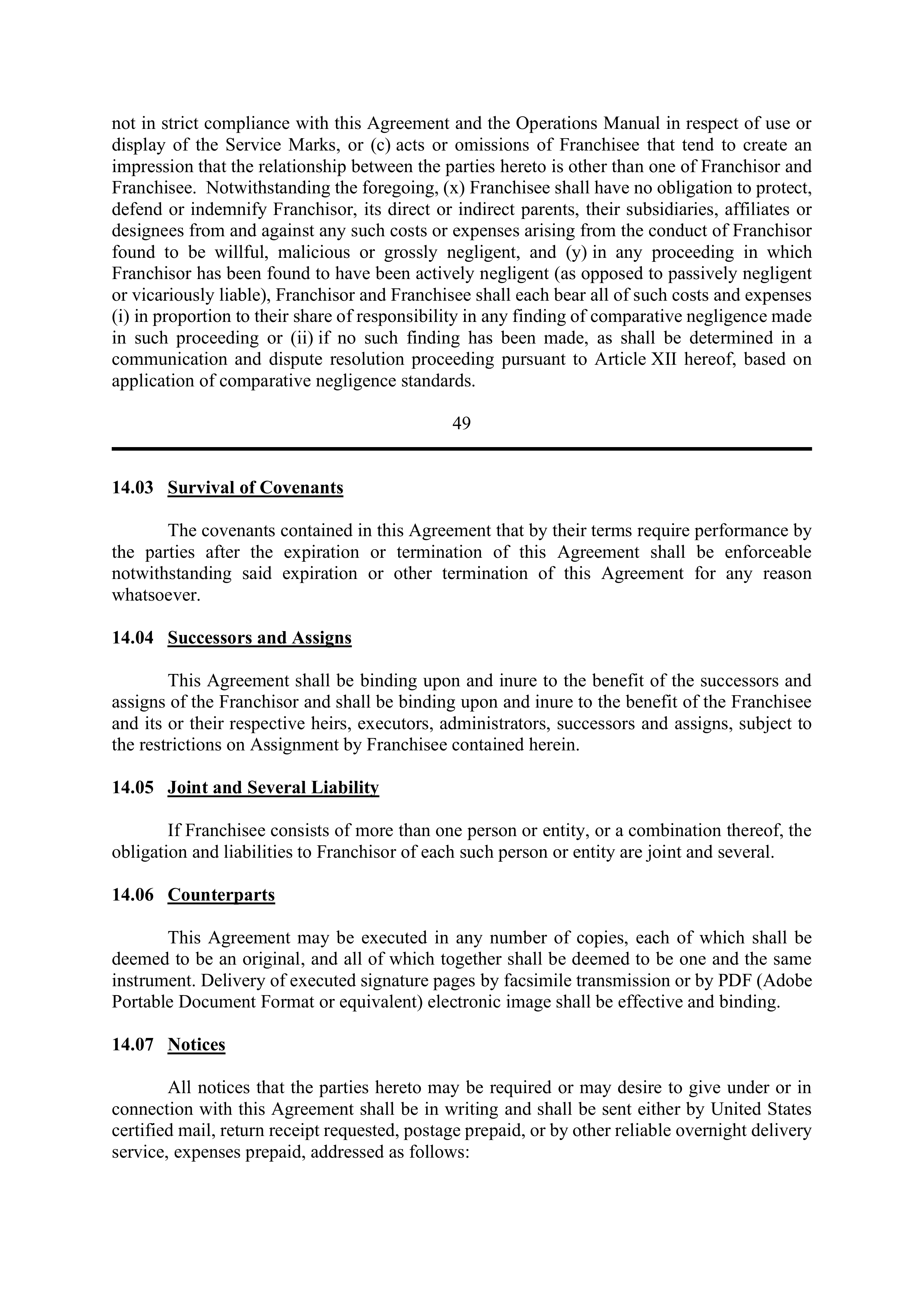 BERKSHIRE HATHAWAY HOMESERVICES FRANCHISE AGREEMENT — page 56
