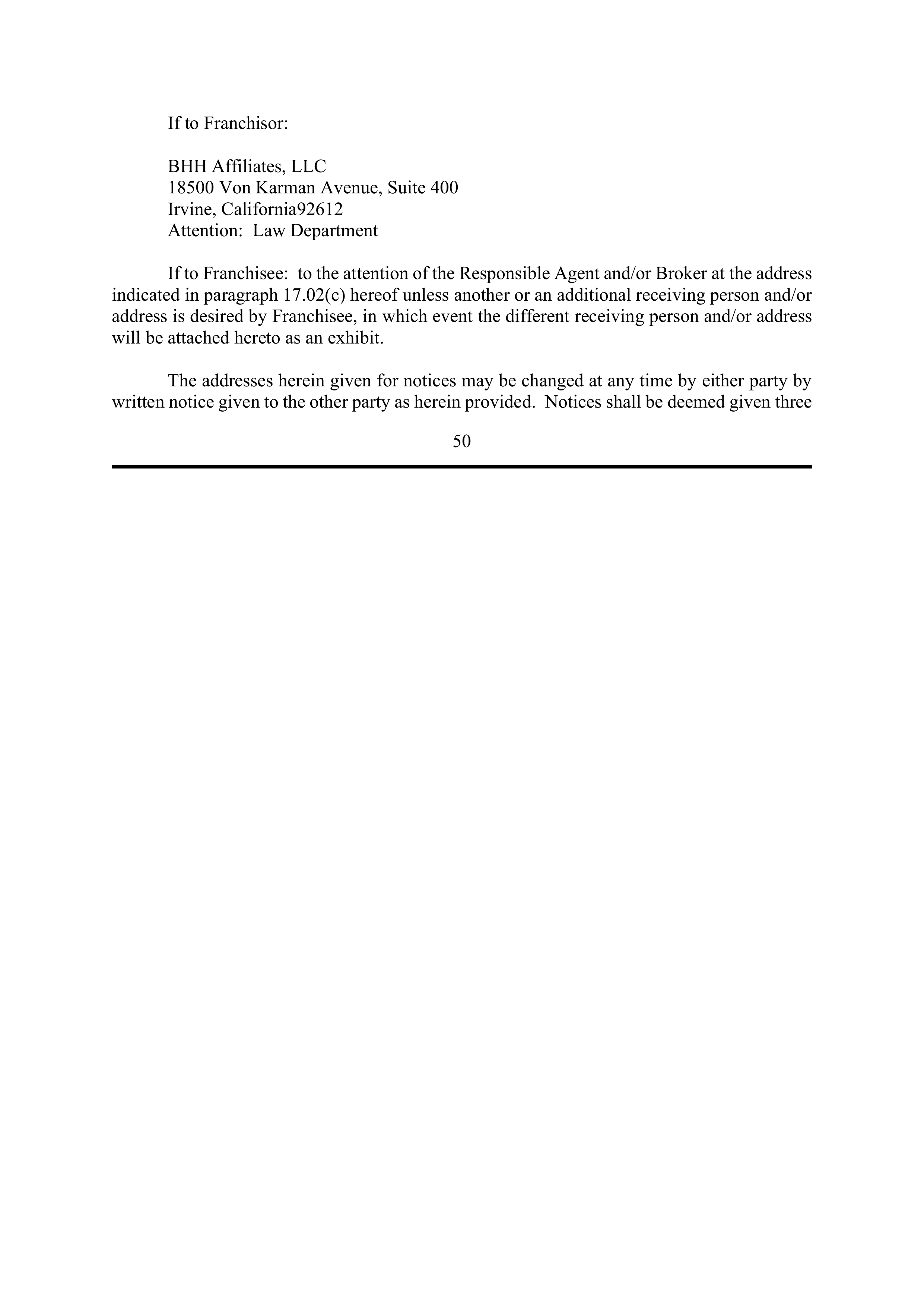 BERKSHIRE HATHAWAY HOMESERVICES FRANCHISE AGREEMENT — page 57
