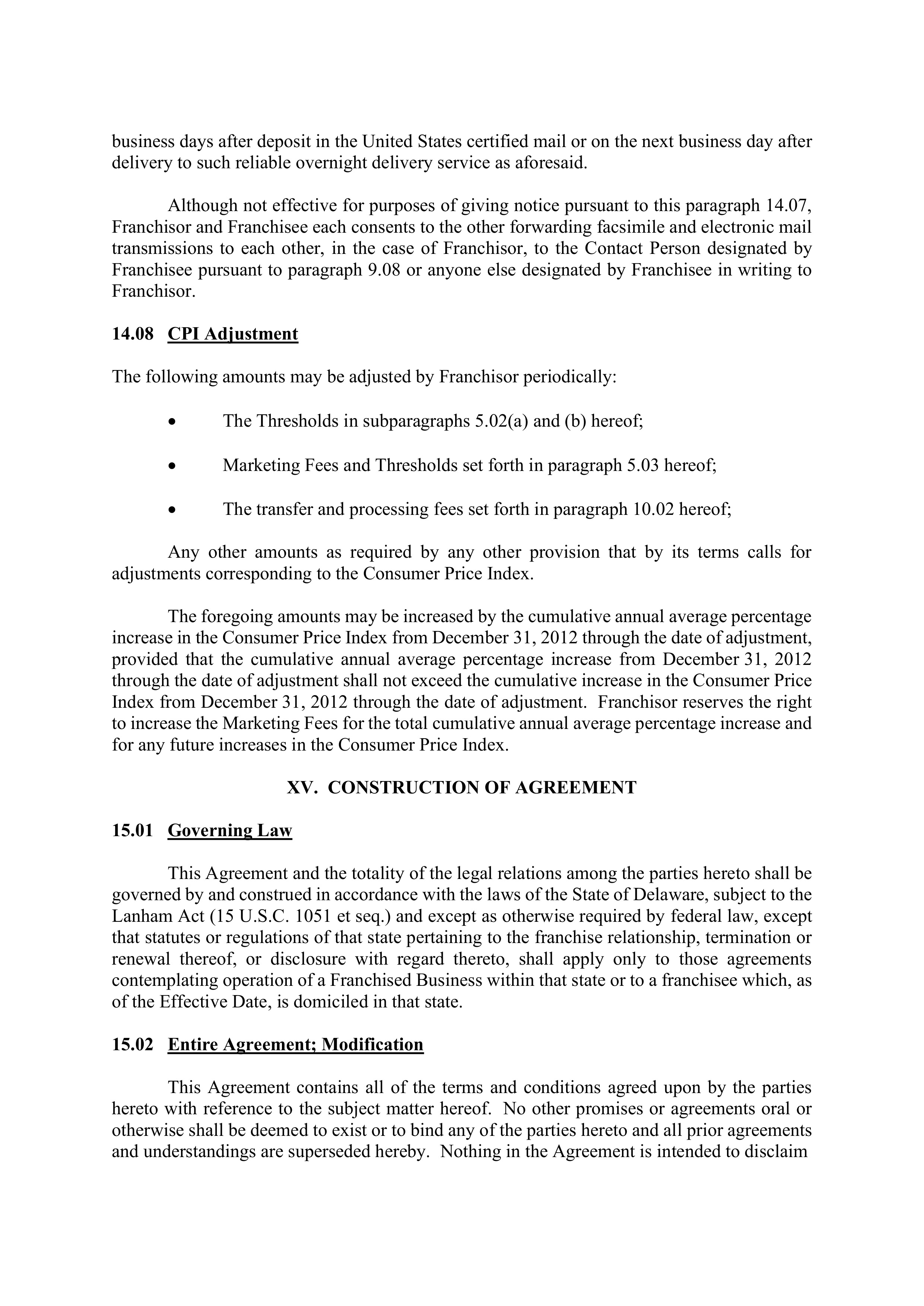 BERKSHIRE HATHAWAY HOMESERVICES FRANCHISE AGREEMENT — page 58