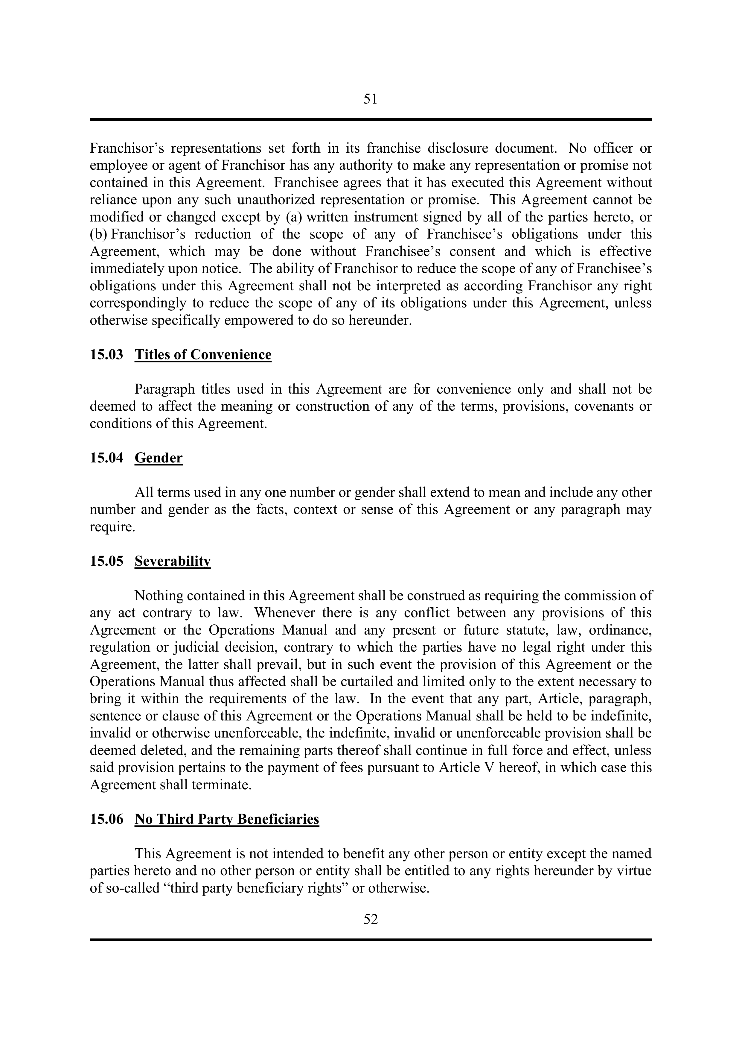 BERKSHIRE HATHAWAY HOMESERVICES FRANCHISE AGREEMENT — page 59