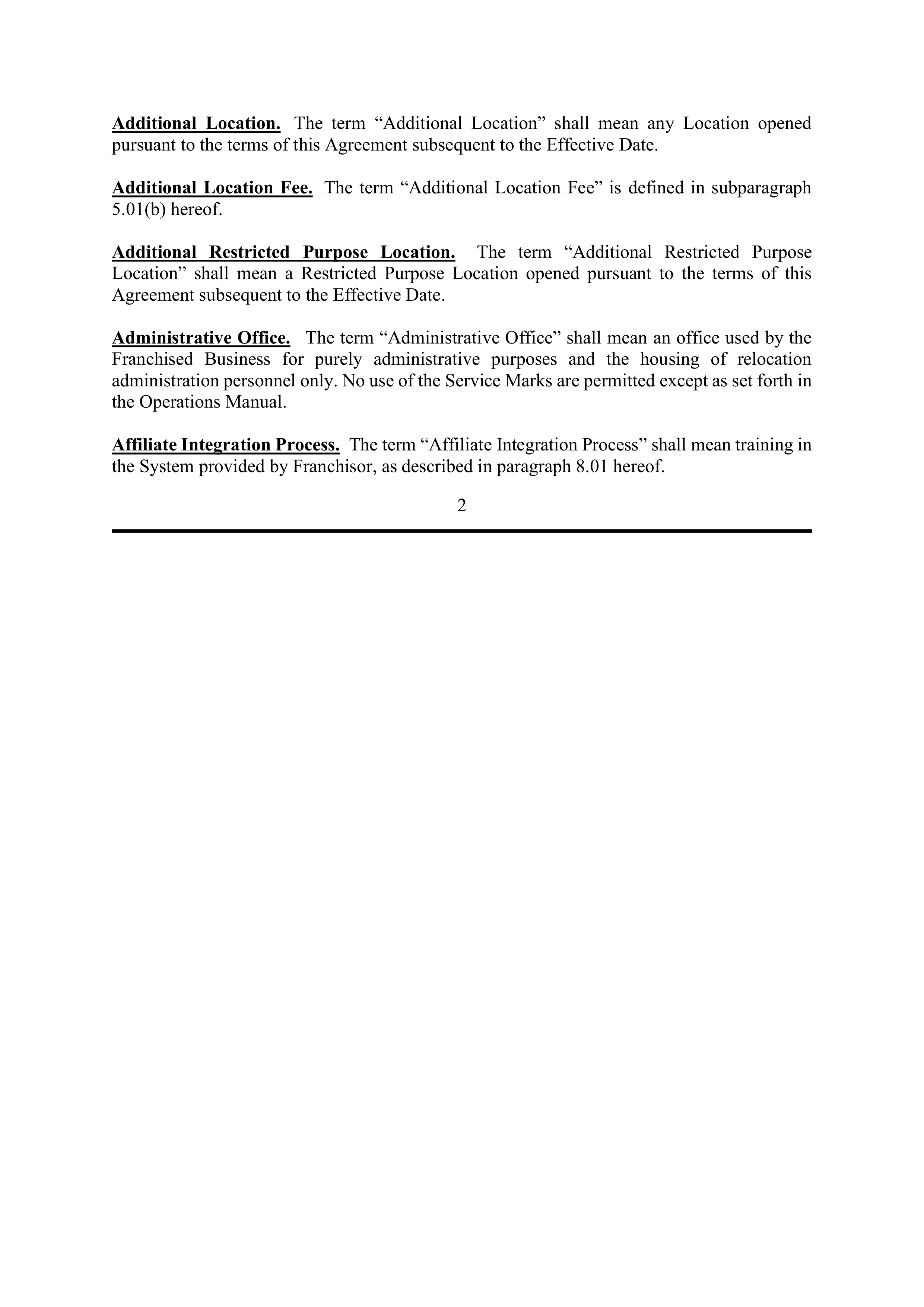 BERKSHIRE HATHAWAY HOMESERVICES FRANCHISE AGREEMENT — page 6