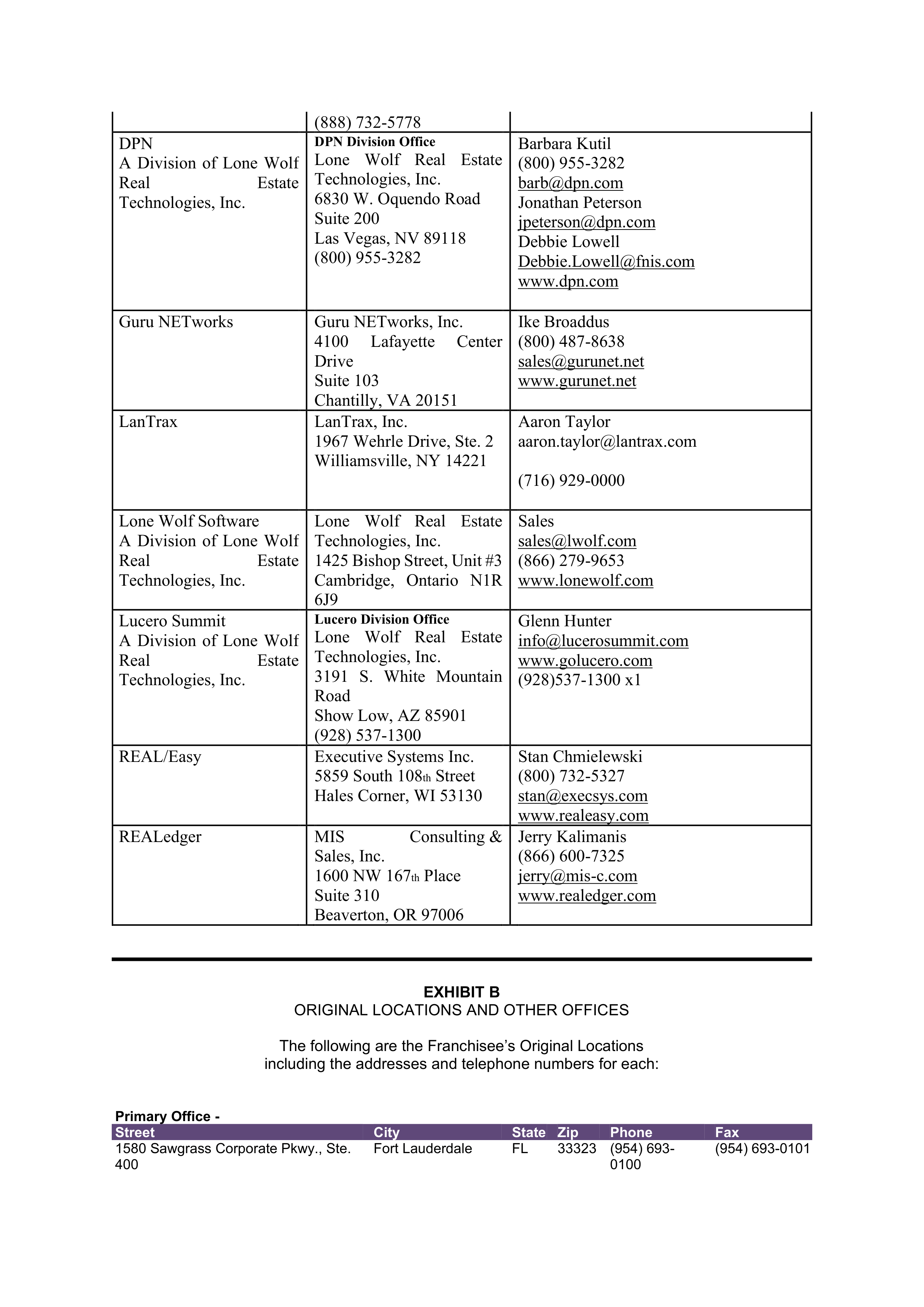 BERKSHIRE HATHAWAY HOMESERVICES FRANCHISE AGREEMENT — page 64