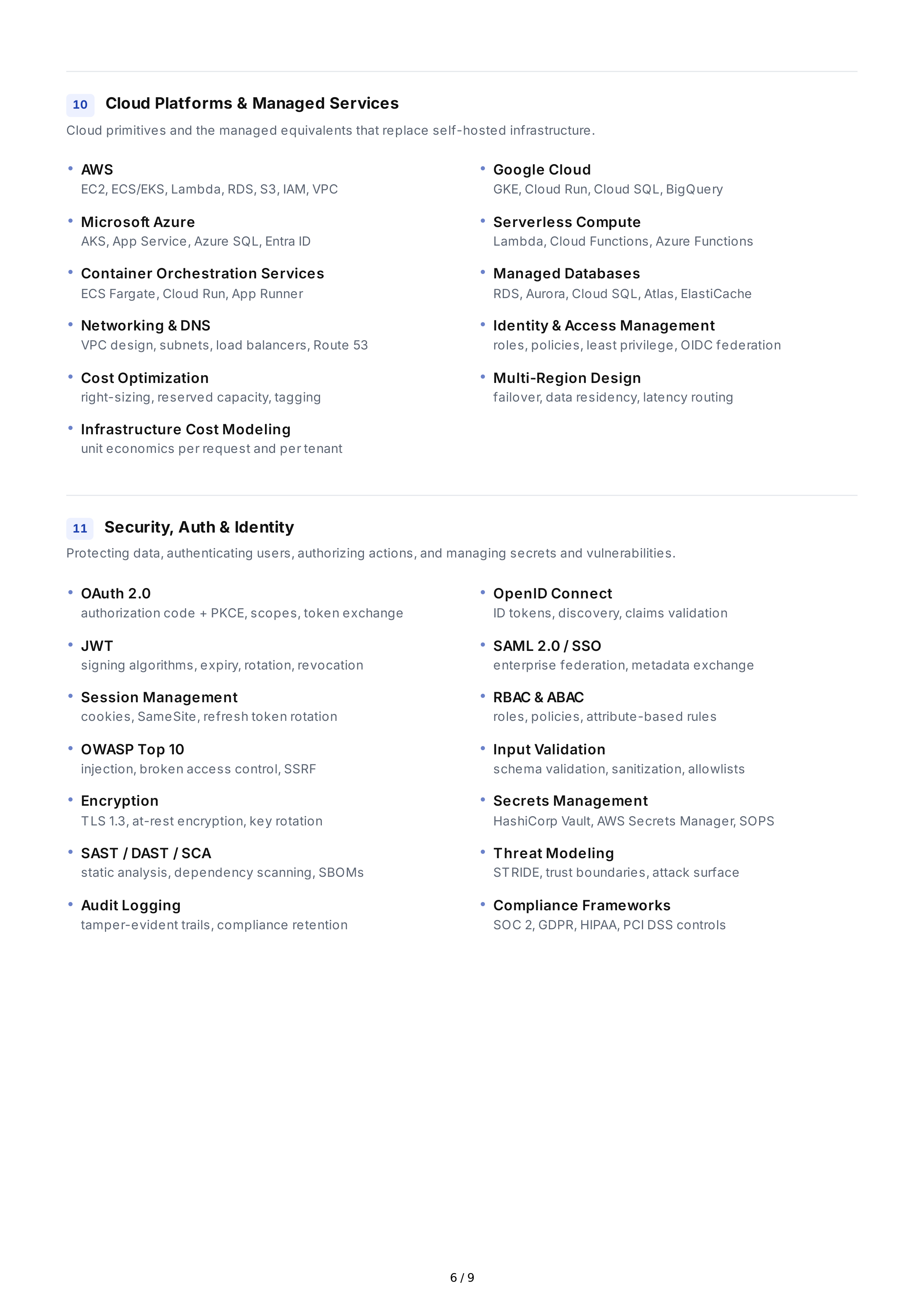 Back-End Development Technical Skills — page 6