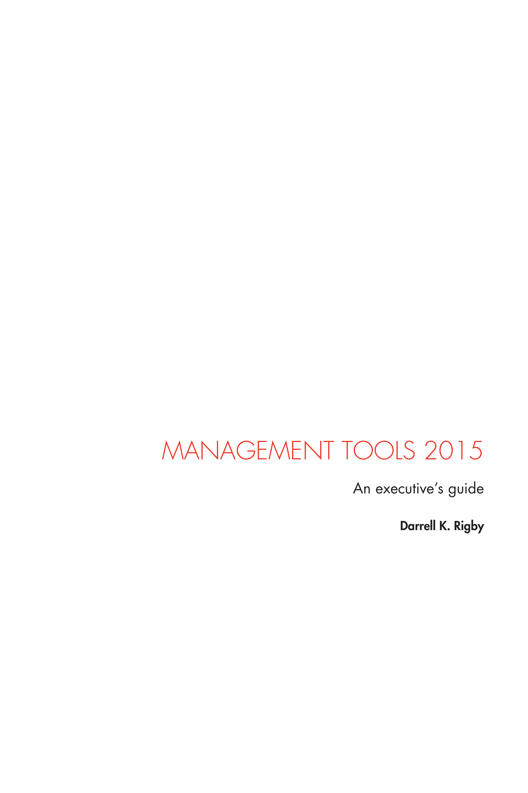 Bain & Company Management Tools An Executive’s Guide — page 3