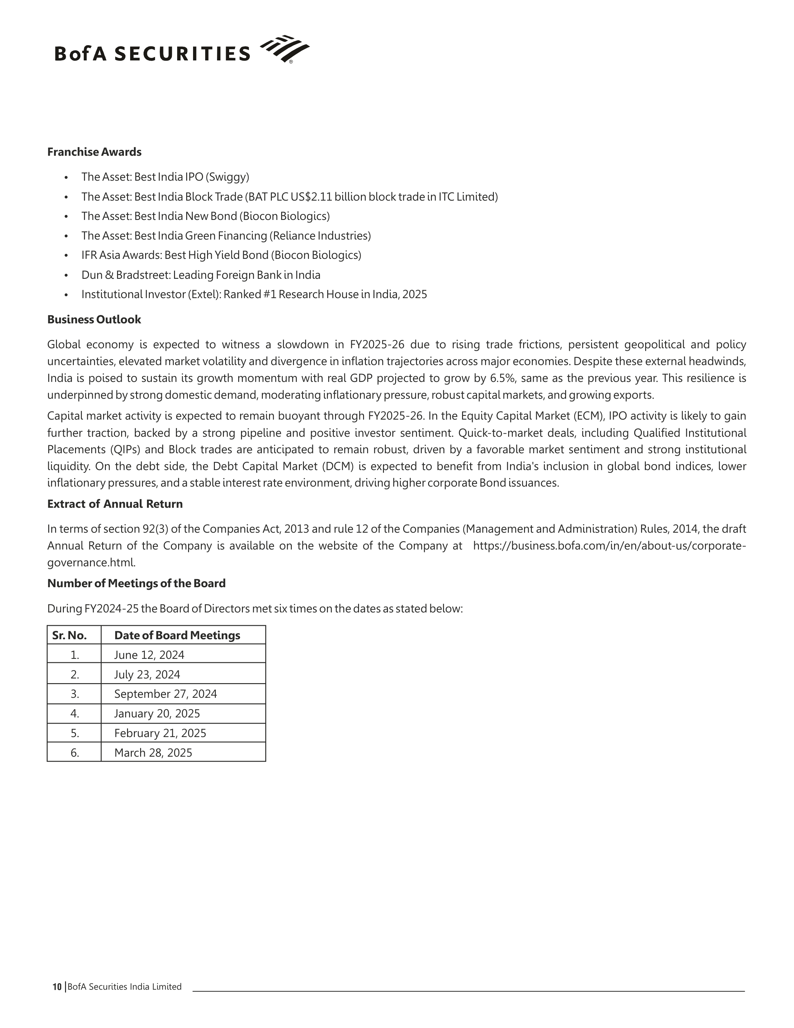 Bank of America Annual Report — page 11