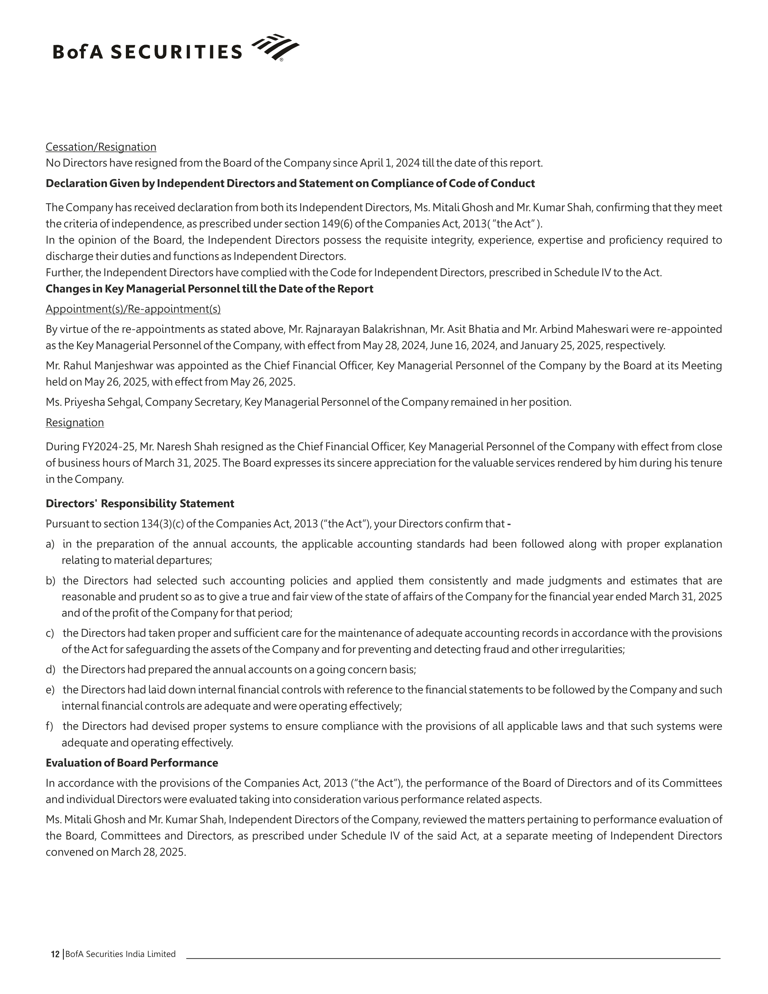 Bank of America Annual Report — page 13