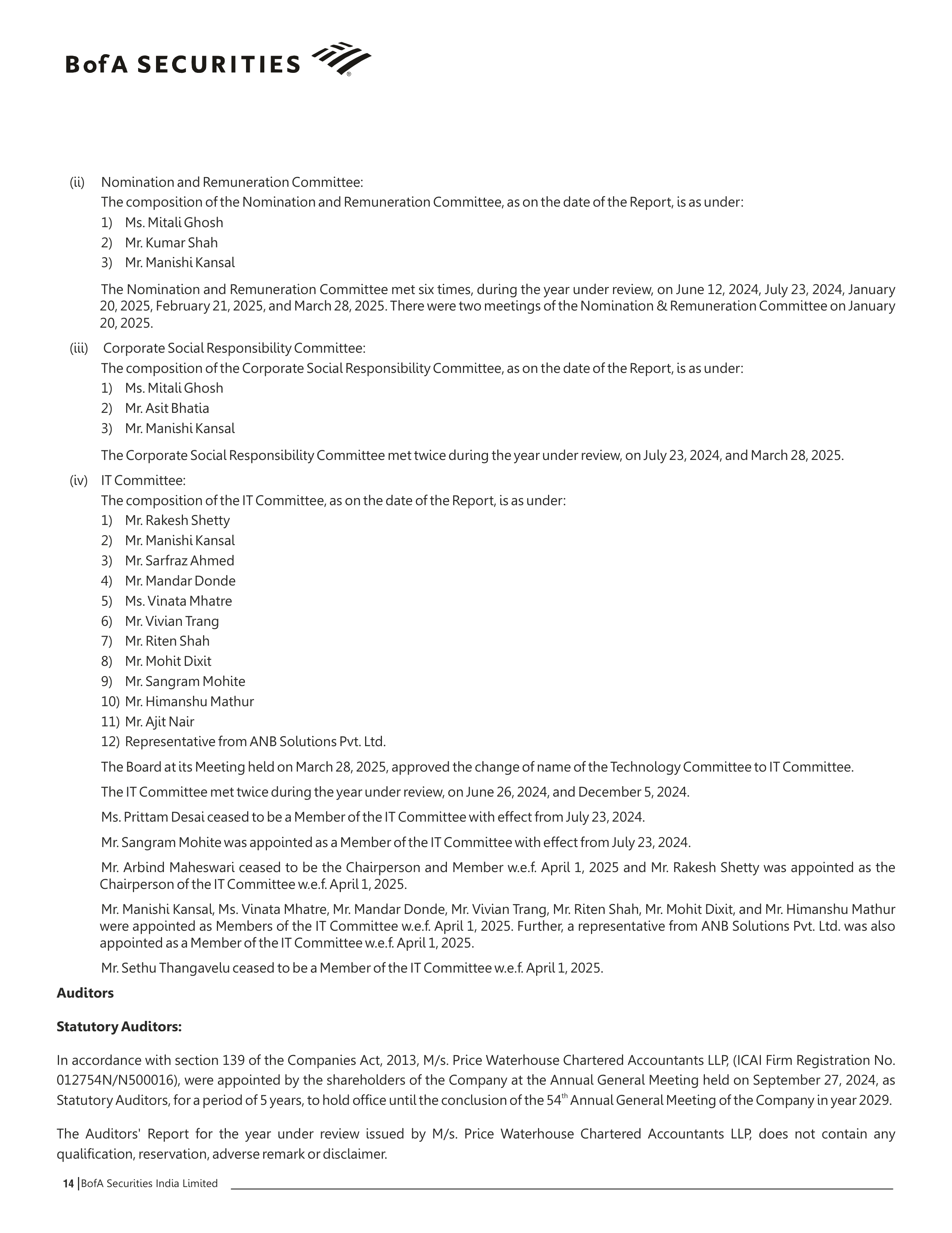 Bank of America Annual Report — page 15
