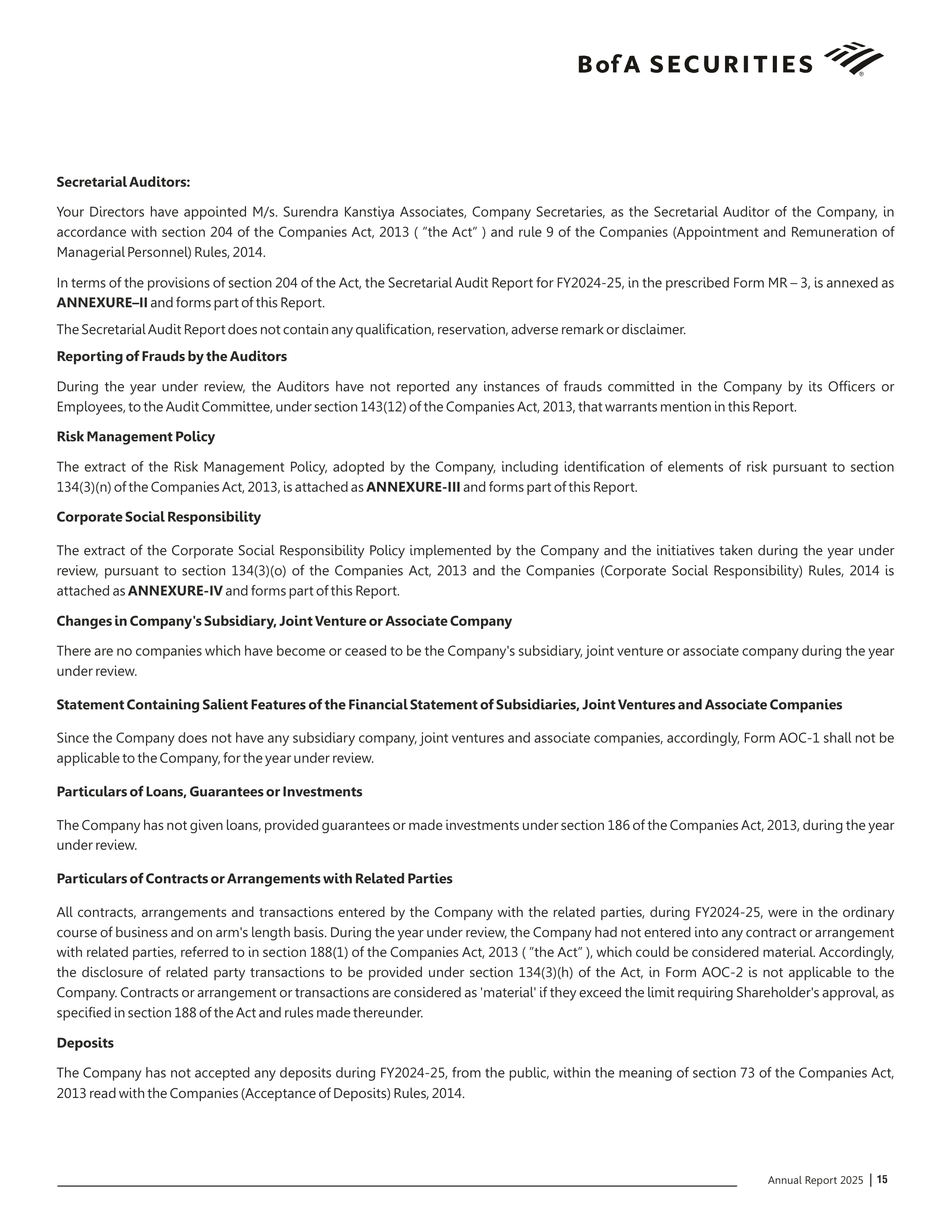 Bank of America Annual Report — page 16