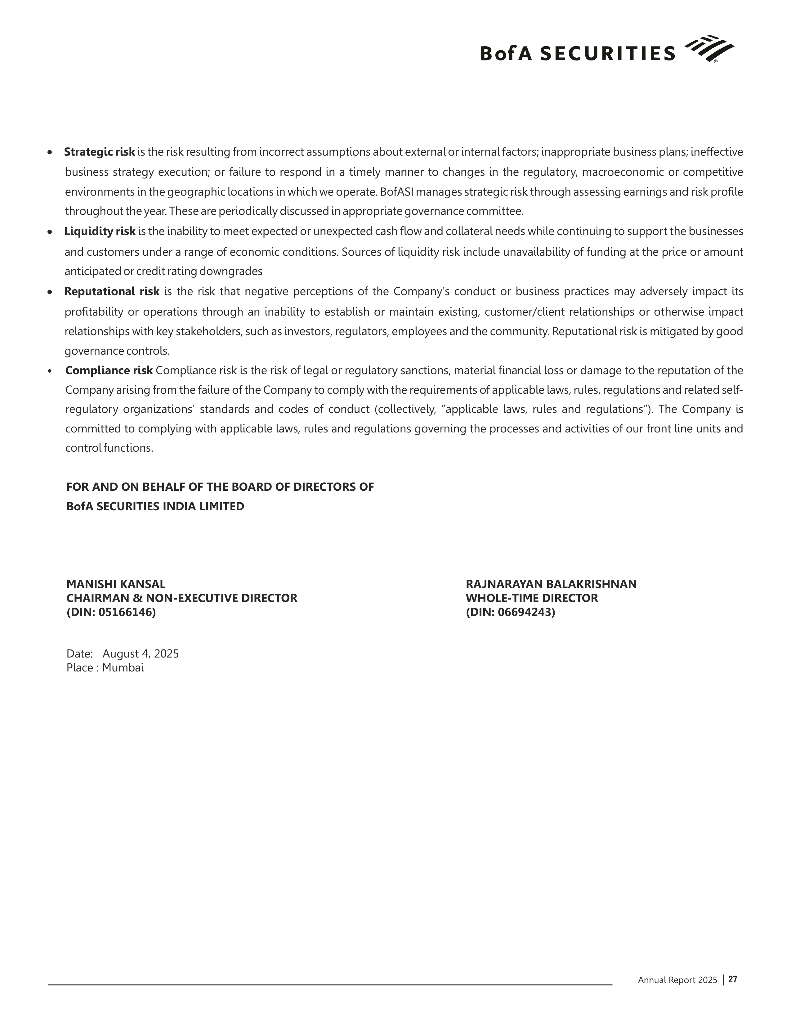 Bank of America Annual Report — page 28