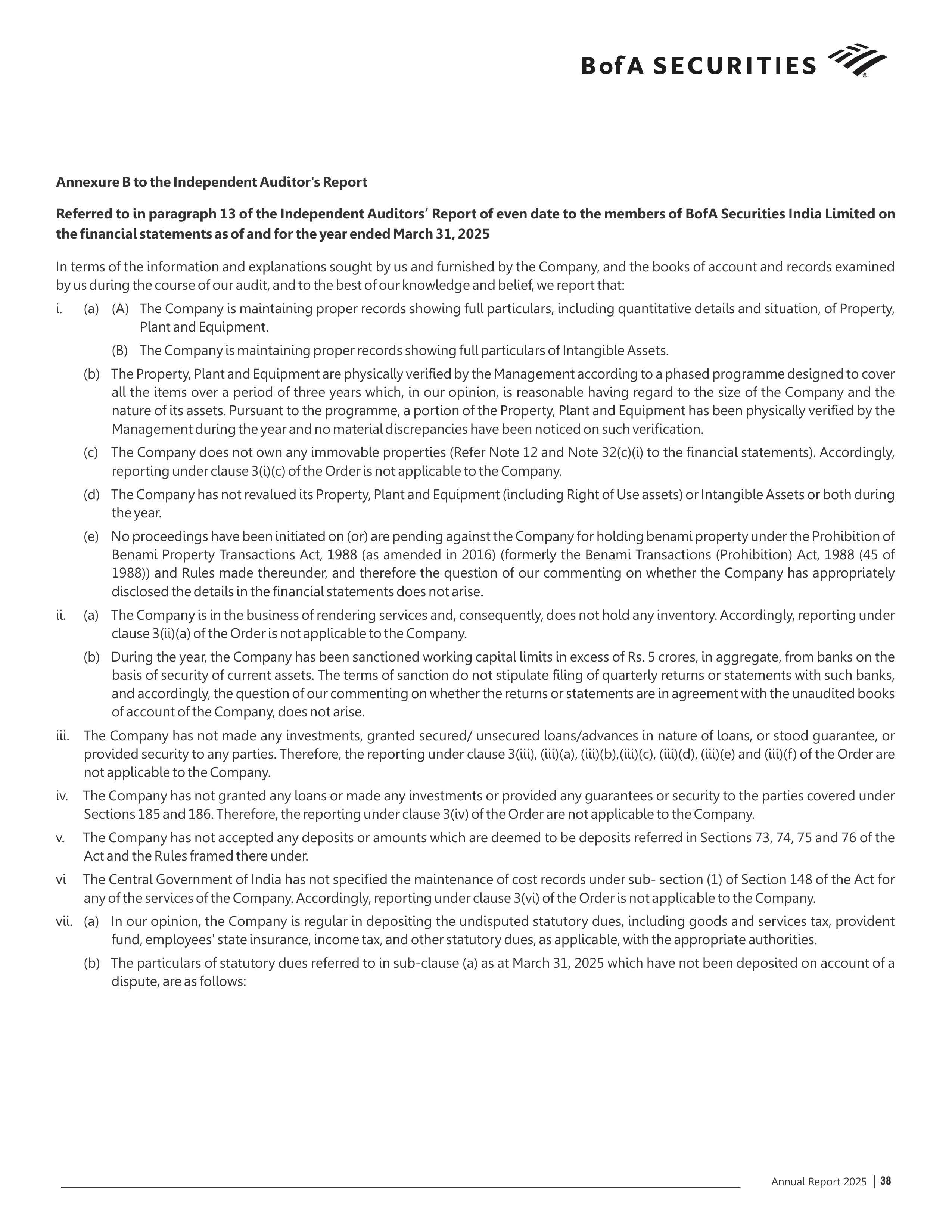 Bank of America Annual Report — page 39