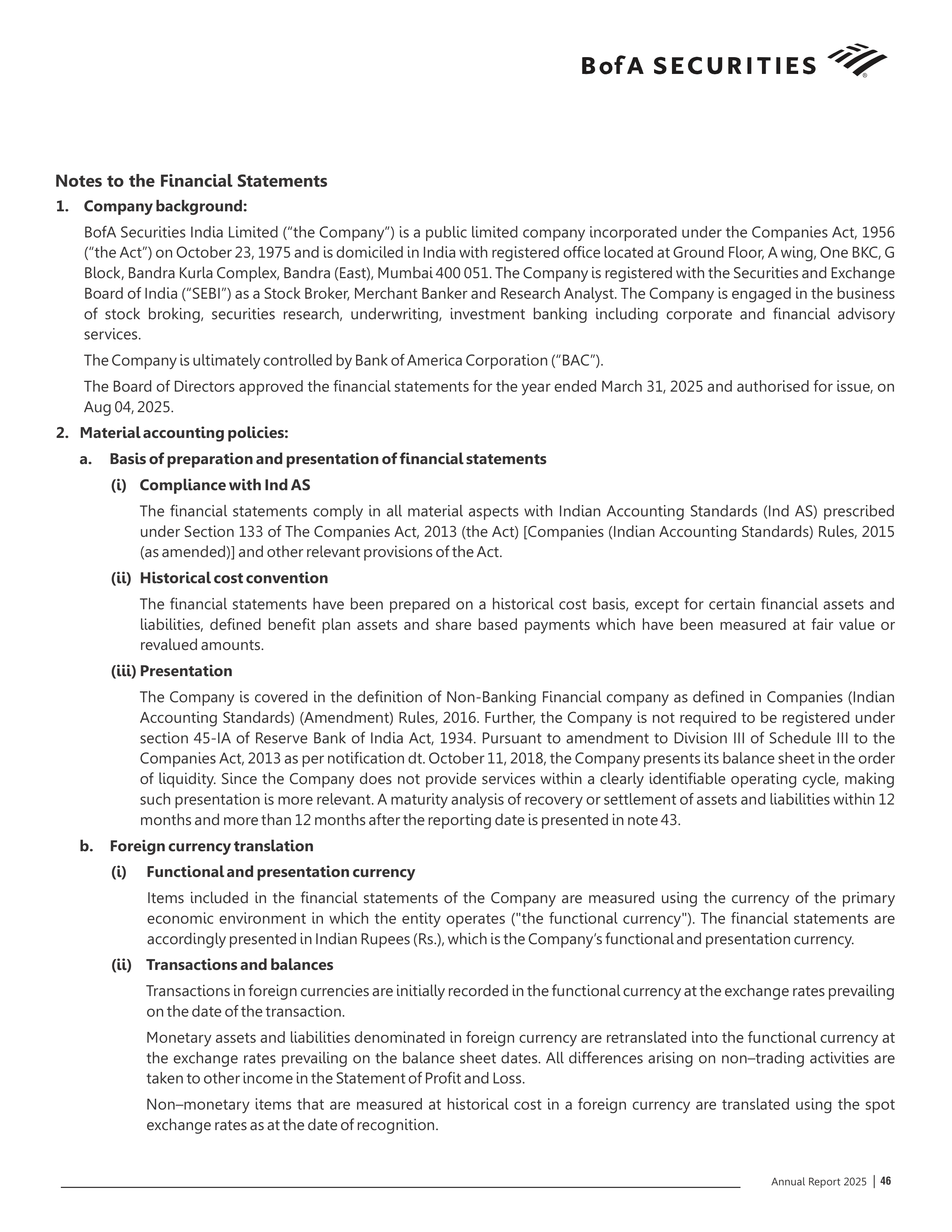 Bank of America Annual Report — page 47