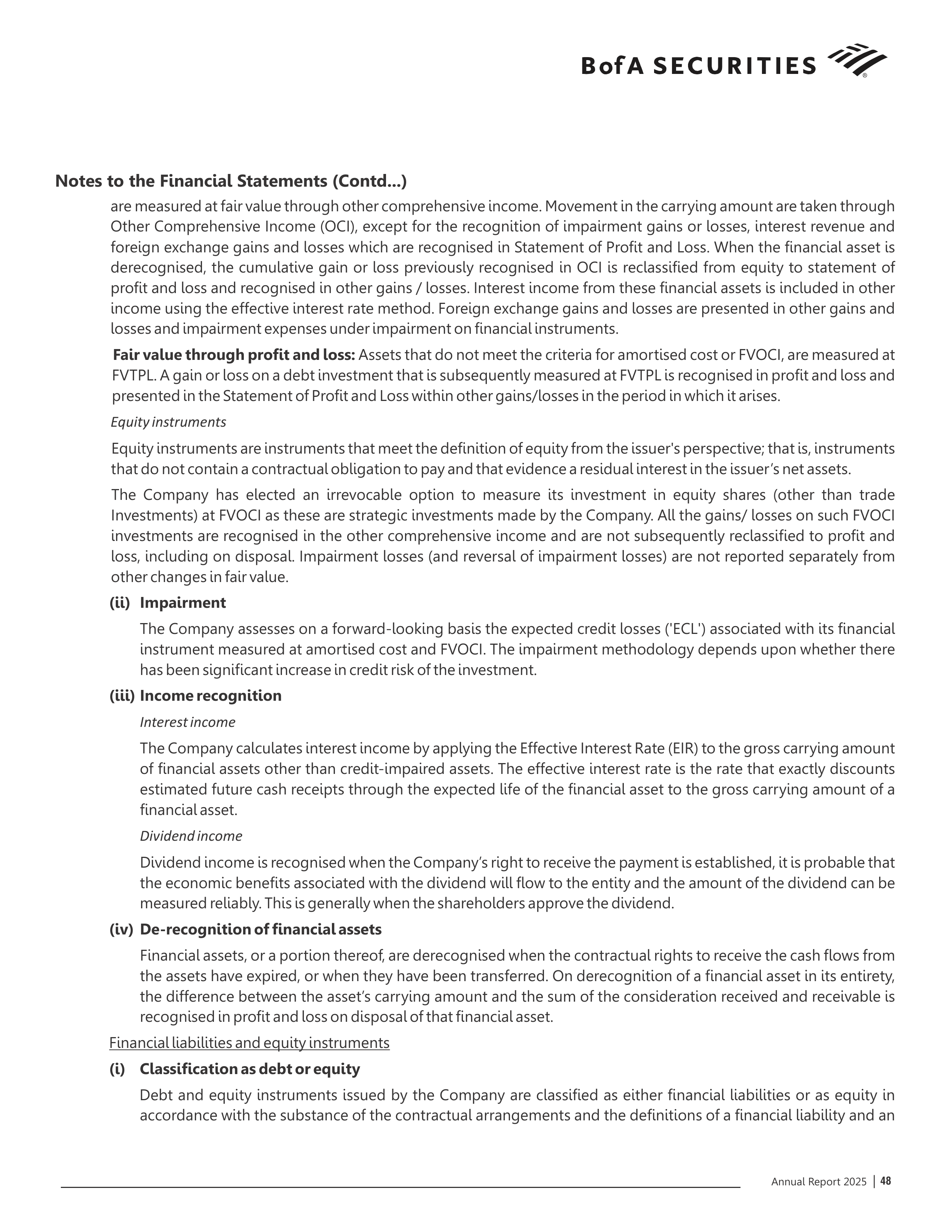 Bank of America Annual Report — page 49