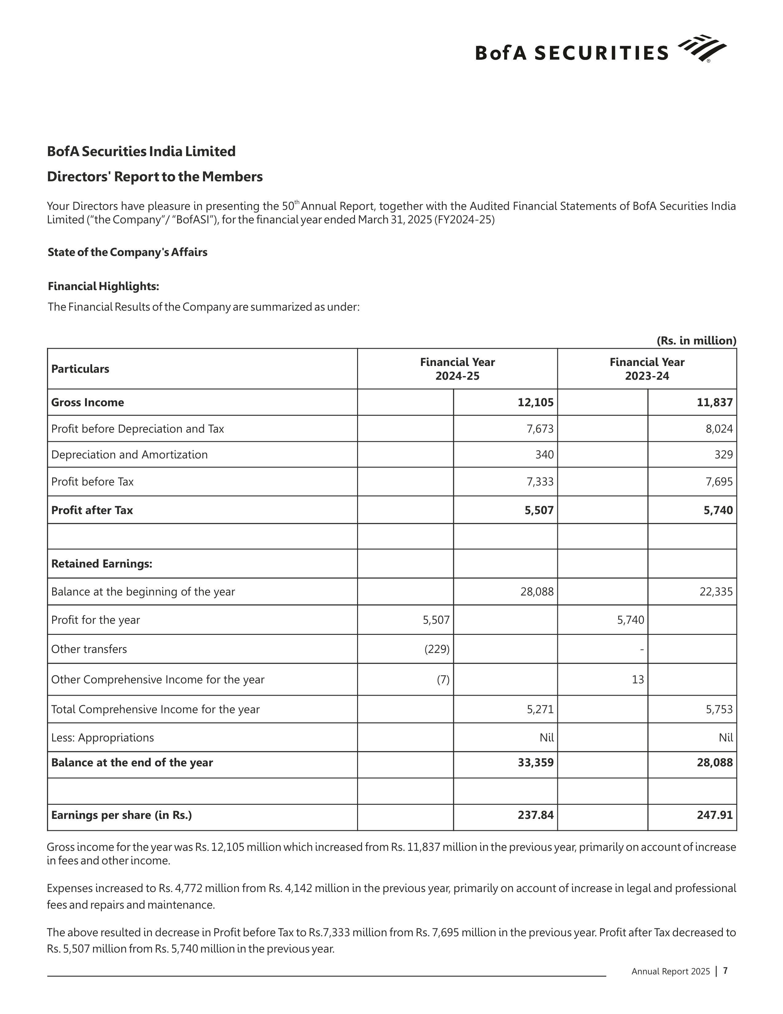 Bank of America Annual Report — page 8